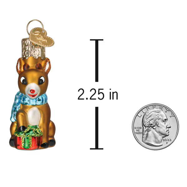 Mini Rudolph The Red-Nosed Reindeer Ornament - Image 5