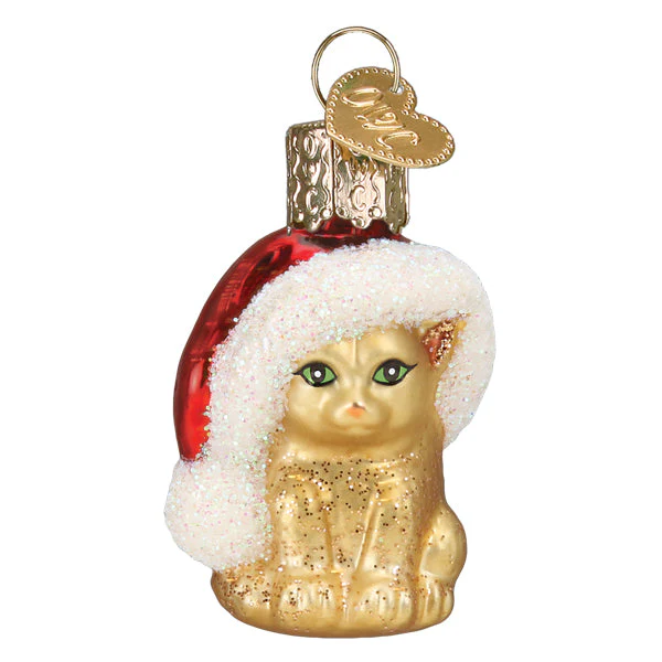 Mini Santa's Kitten Ornament - Image 2