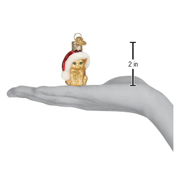 Mini Santa's Kitten Ornament - Image 5