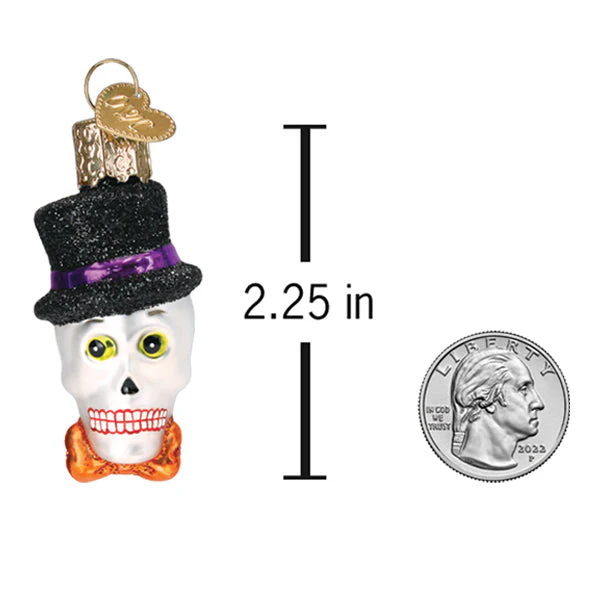 Mini Top Hat Skeleton Ornament - Image 5