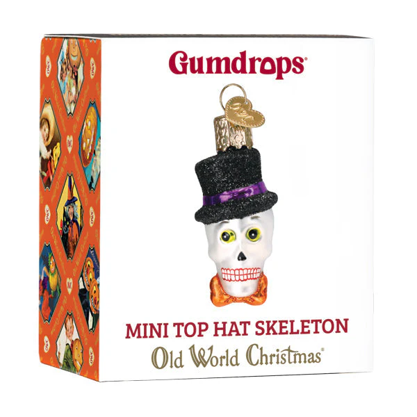 Mini Top Hat Skeleton Ornament - Image 6