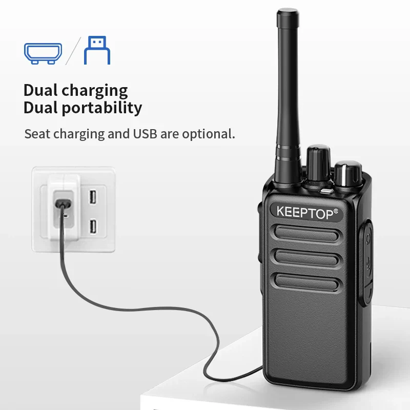 Mini Walkie Talkie Long Range Two Way Radio UHF Portable Handheld Radios - Image 4