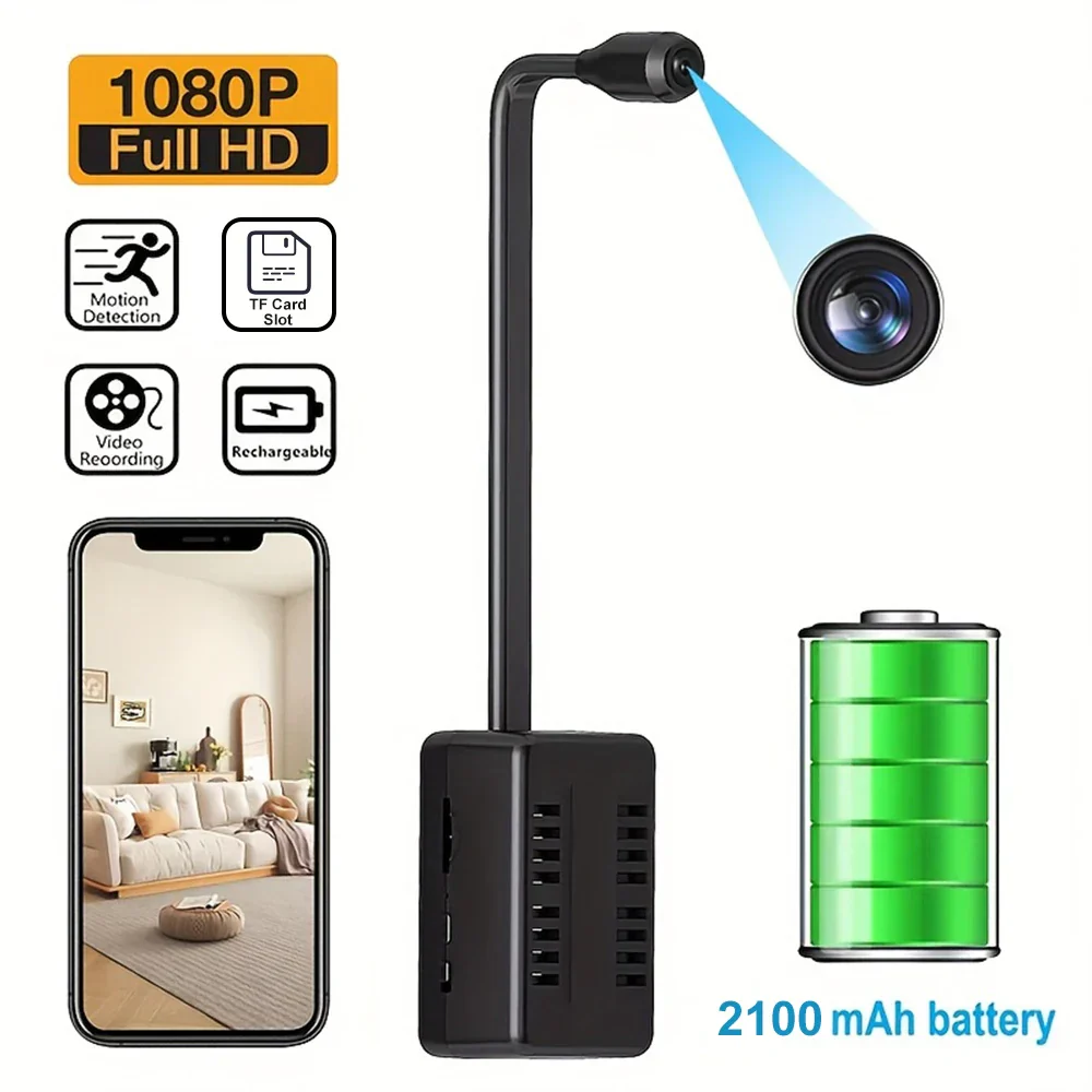 Mini WiFi 1080P Security Camera Adjustable Lens Remote Monitoring Home IP Cam - Image 2