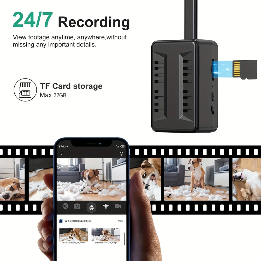 Mini WiFi 1080P Security Camera Adjustable Lens Remote Monitoring Home IP Cam - Image 6