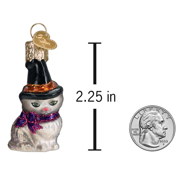 Mini Witch Cat Ornament - Image 5