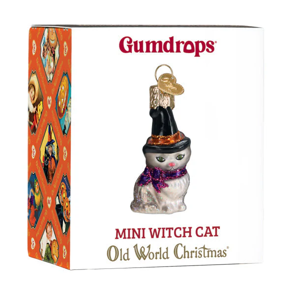 Mini Witch Cat Ornament - Image 6