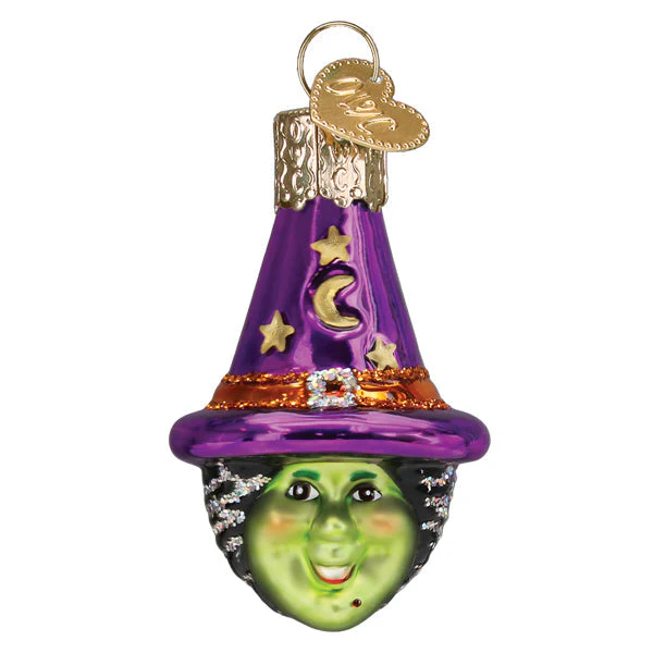 Mini Witch Head Ornament - Image 2