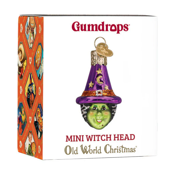 Mini Witch Head Ornament - Image 6