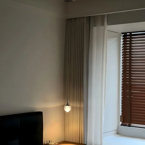 Minimalist Clear Glass Pendant Light Hanging Ceiling Fixture - Image 20