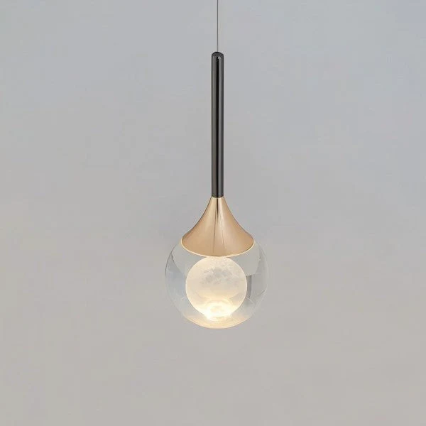 Minimalist Clear Glass Pendant Light Hanging Ceiling Fixture - Image 27