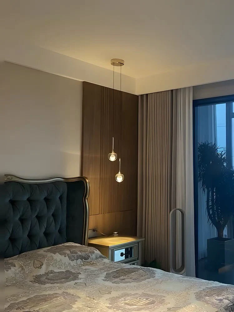 Minimalist Clear Glass Pendant Light Hanging Ceiling Fixture - Image 5