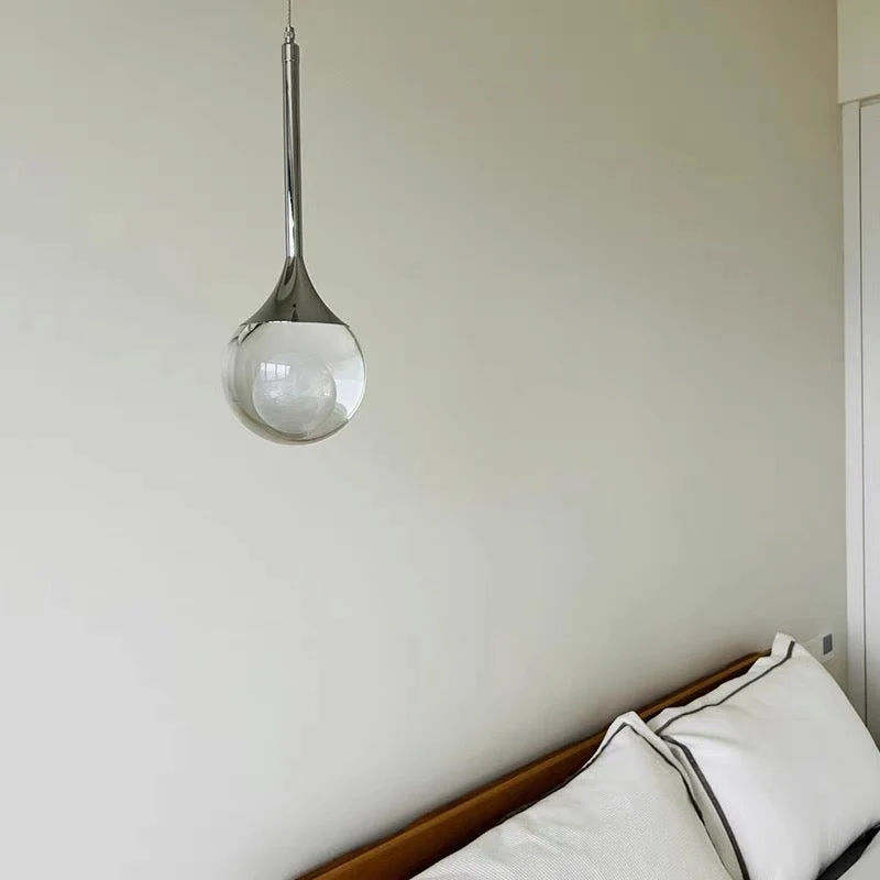 Minimalist Clear Glass Pendant Light Hanging Ceiling Fixture - Image 6