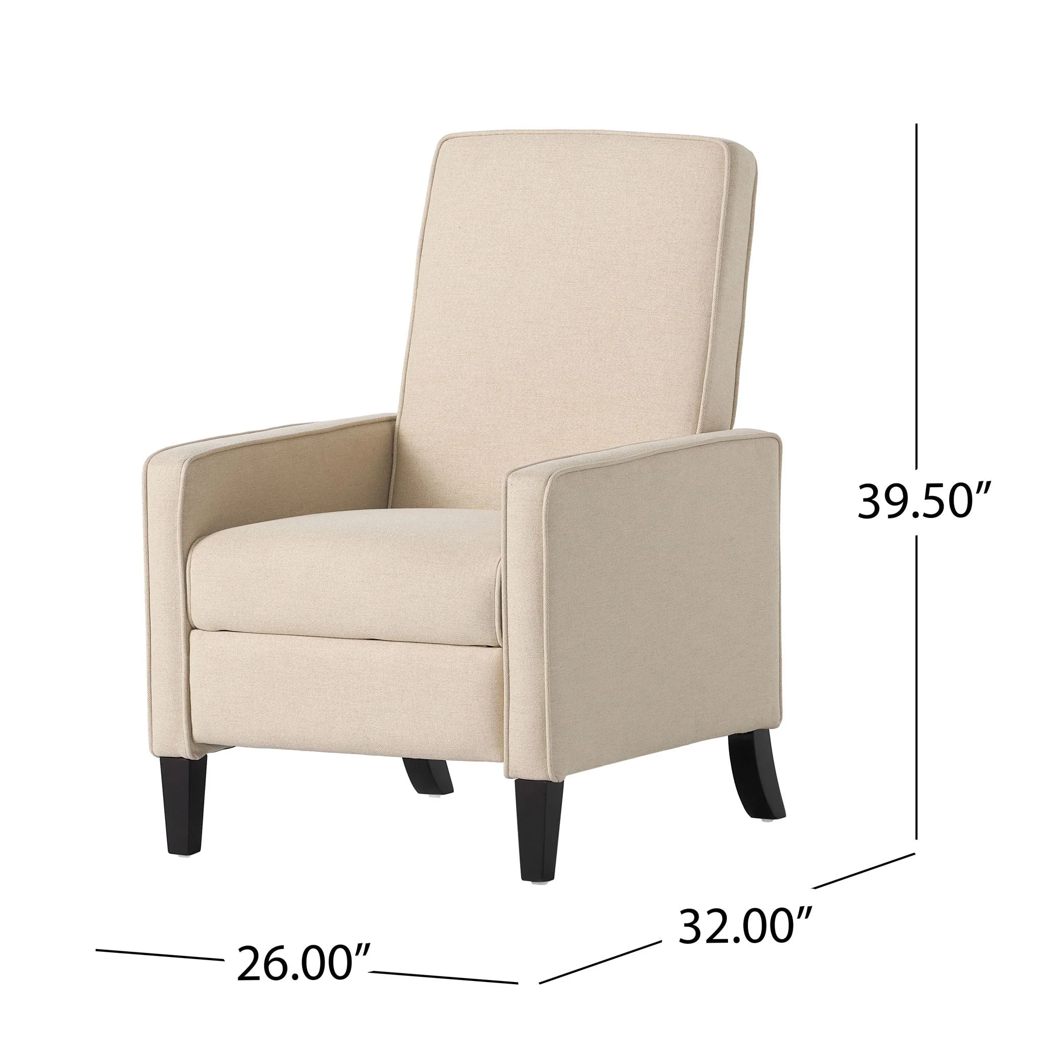 Minimalist Design Fabric Push Back Chair - Image 3