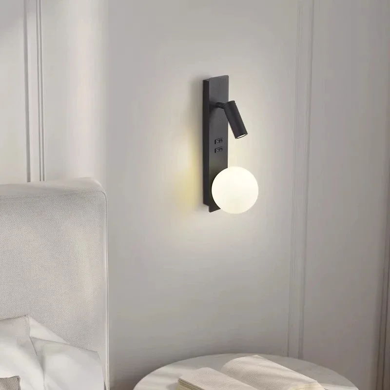 Minimalist LED Wall Sconce Italian Style Bedroom Bedside Living Room Light - Image 2