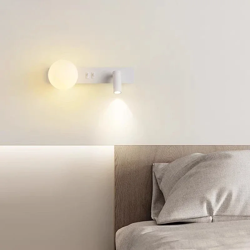 Minimalist LED Wall Sconce Italian Style Bedroom Bedside Living Room Light - Image 4