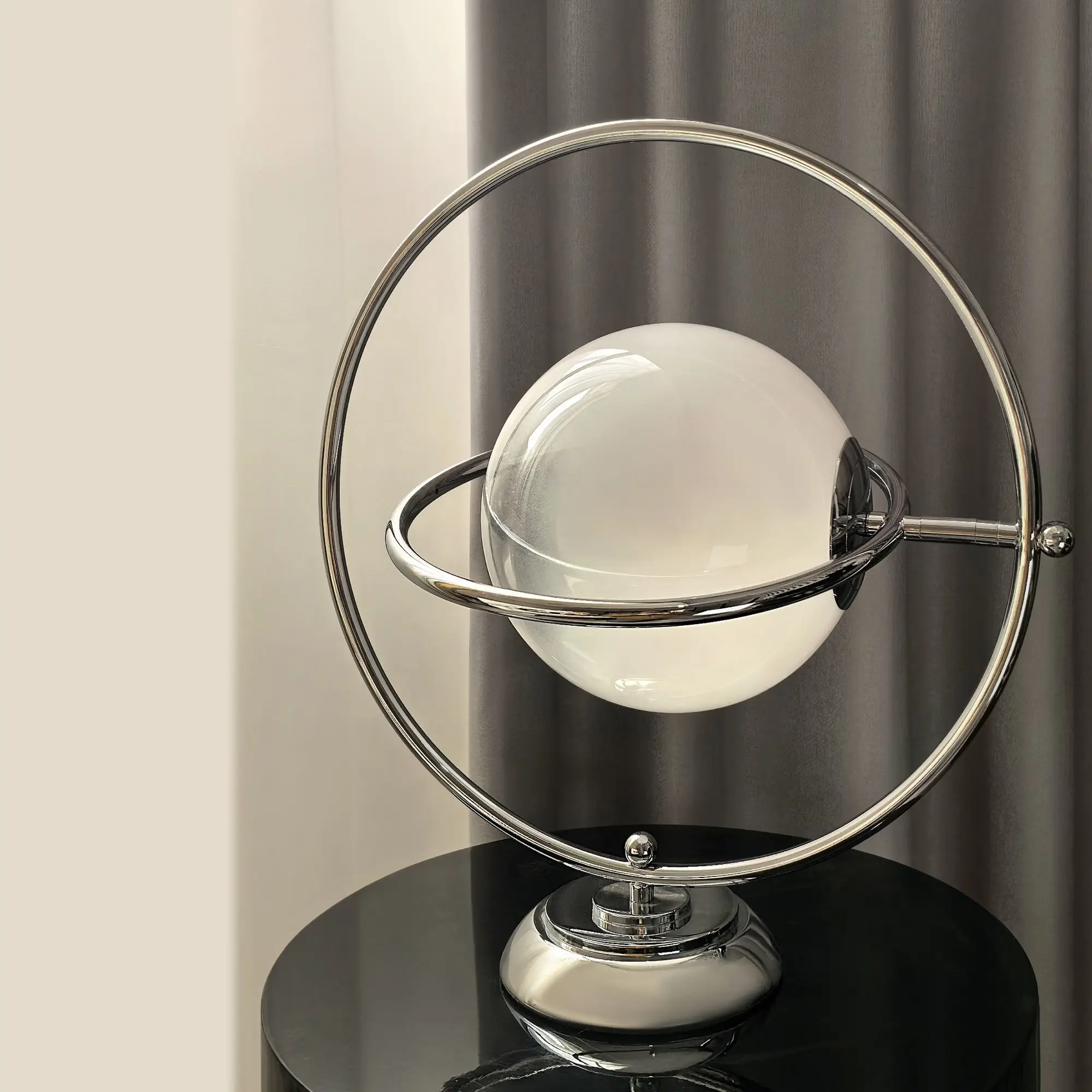 Minimalist Planet Desk Lamp Bauhaus Moon Glass Bedside Light Modern Home Decor - Image 4