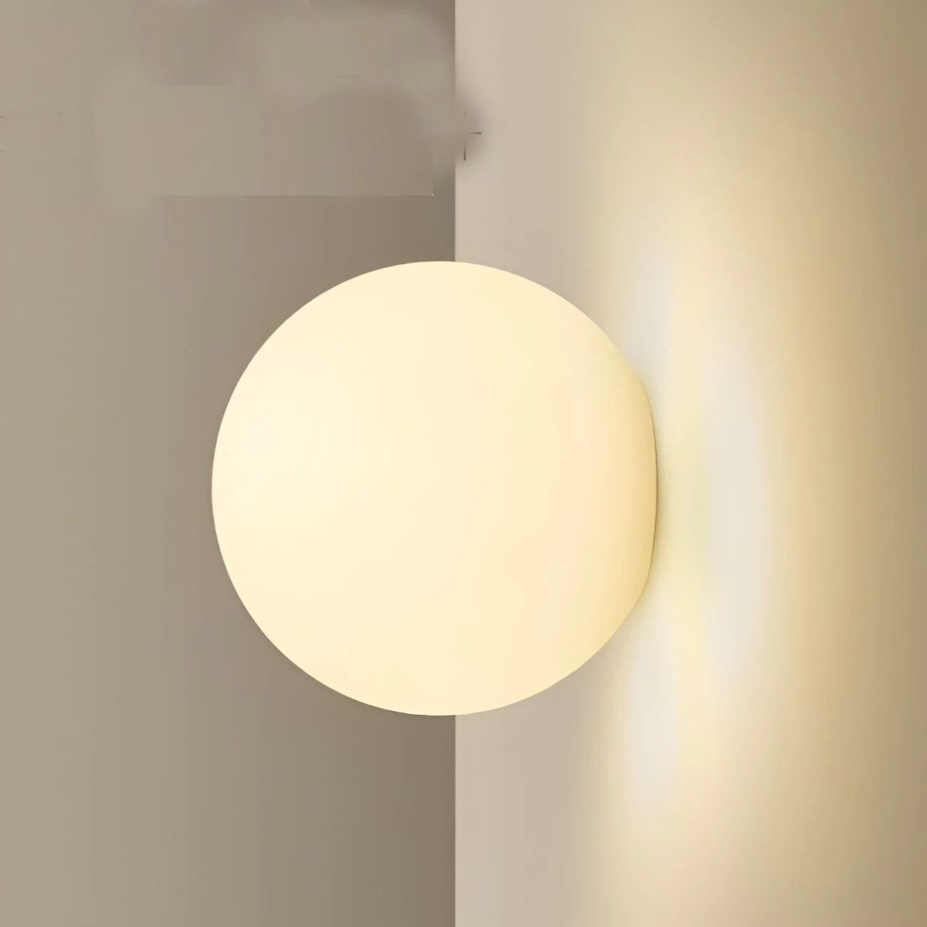 Minimalist Round Glass Wall Sconce LED 1-Light - Image 14