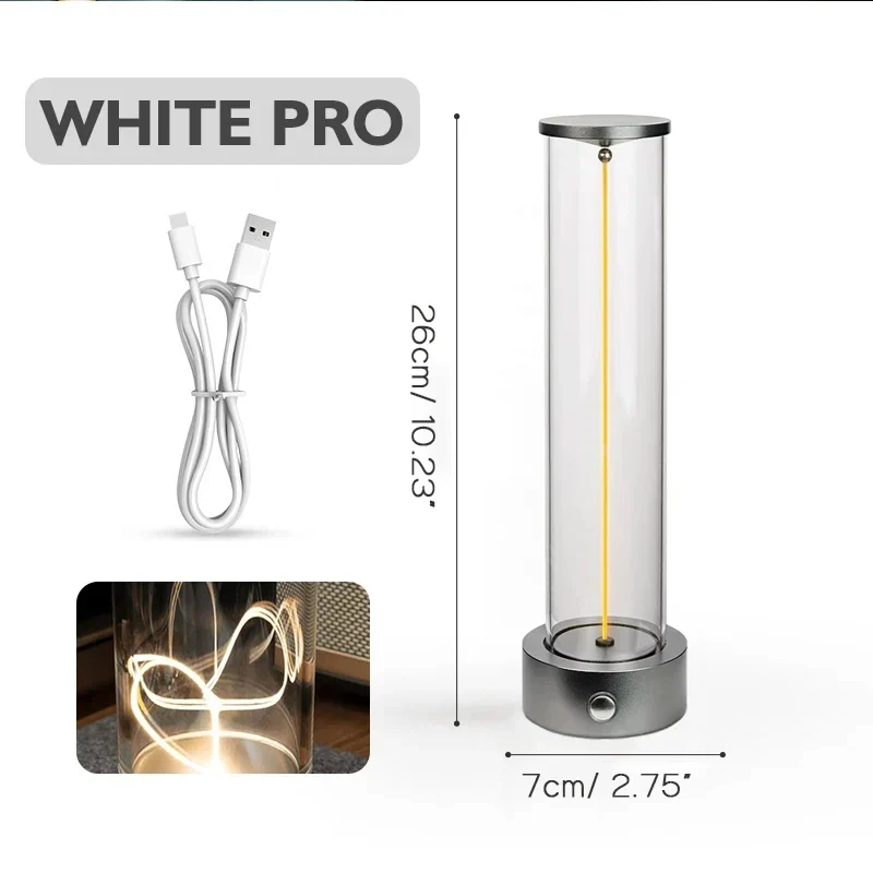 Minimalist Touch Bedside Table Lamp Cordless LED Nightstand Light Dimmable - Image 5
