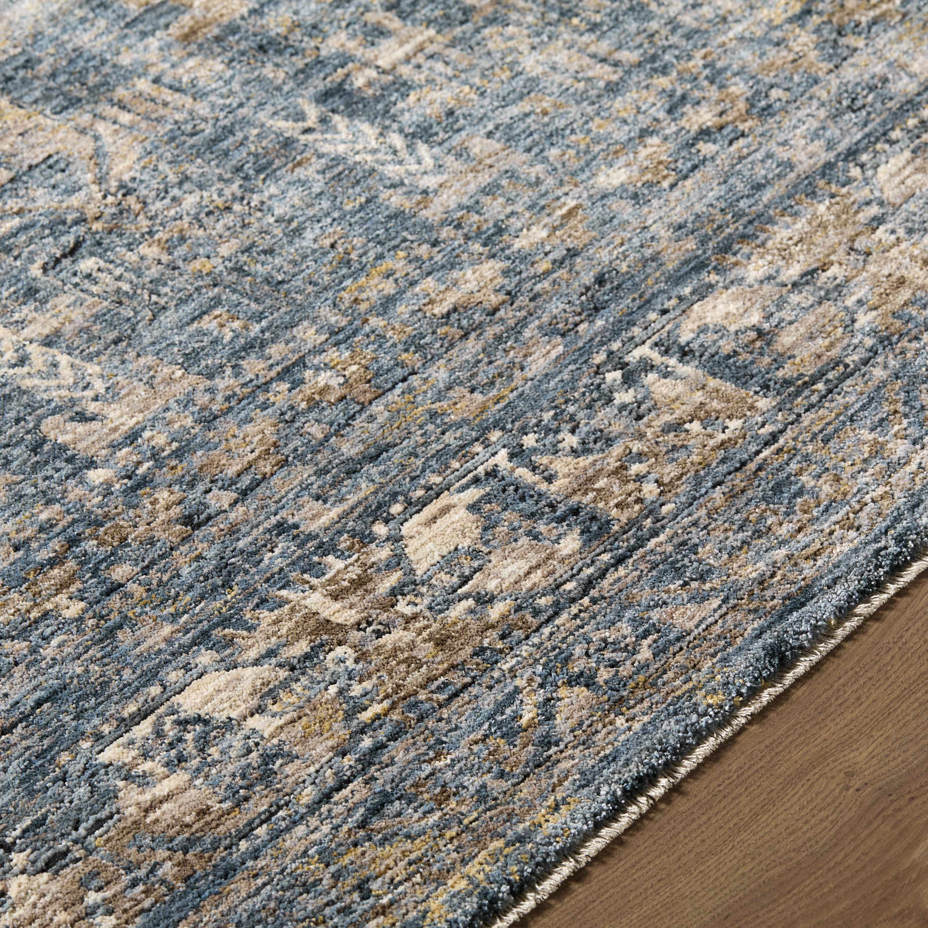 Mirabel Denim Blue Traditional Rug - Image 11