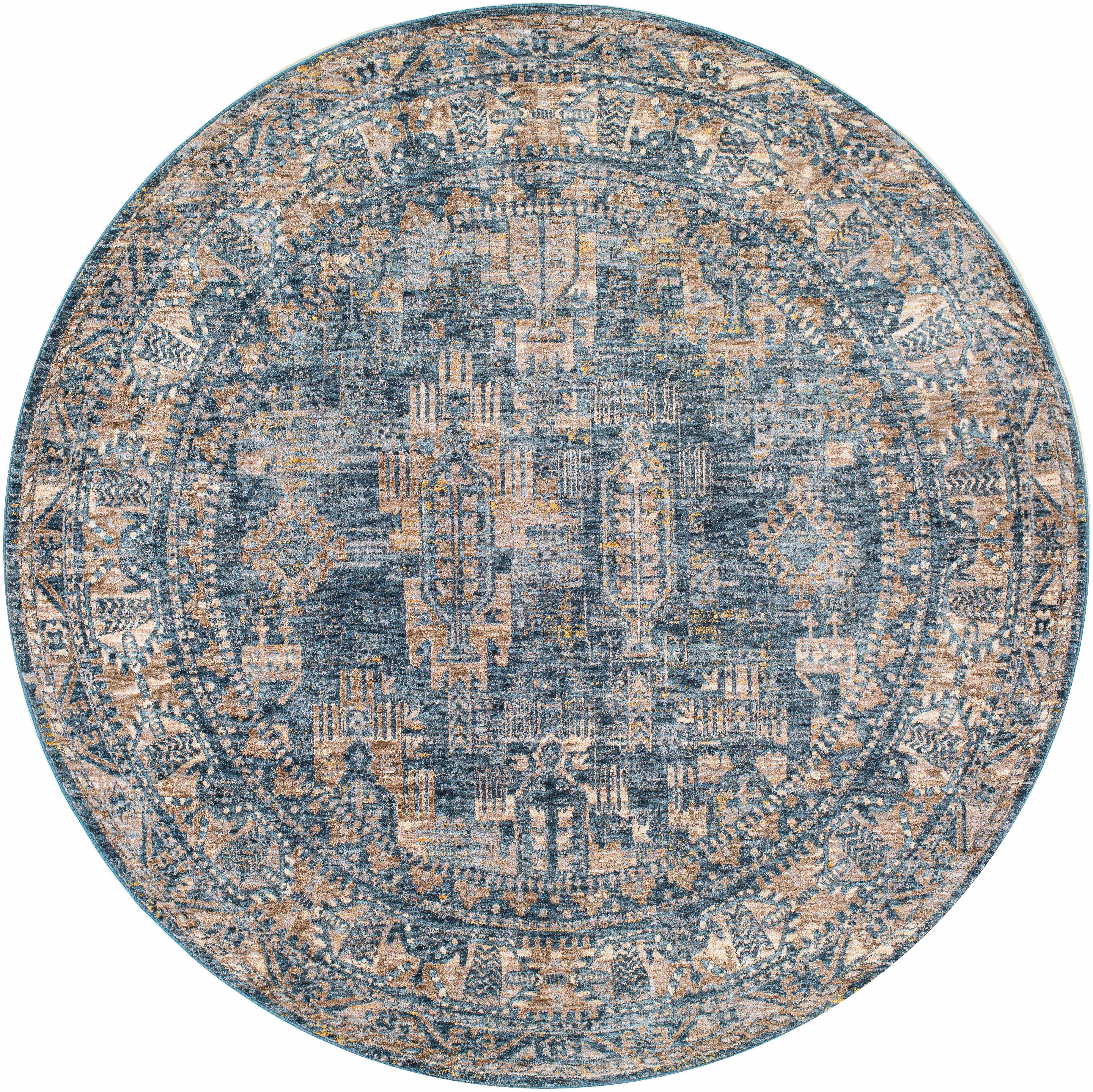 Mirabel Denim Blue Traditional Rug - Image 13