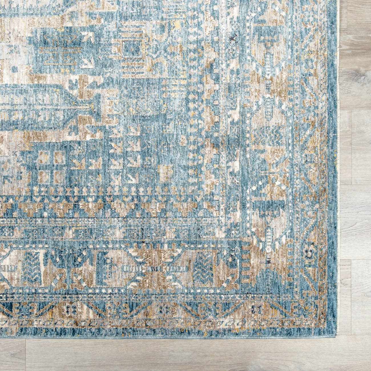 Mirabel Denim Blue Traditional Rug - Image 7