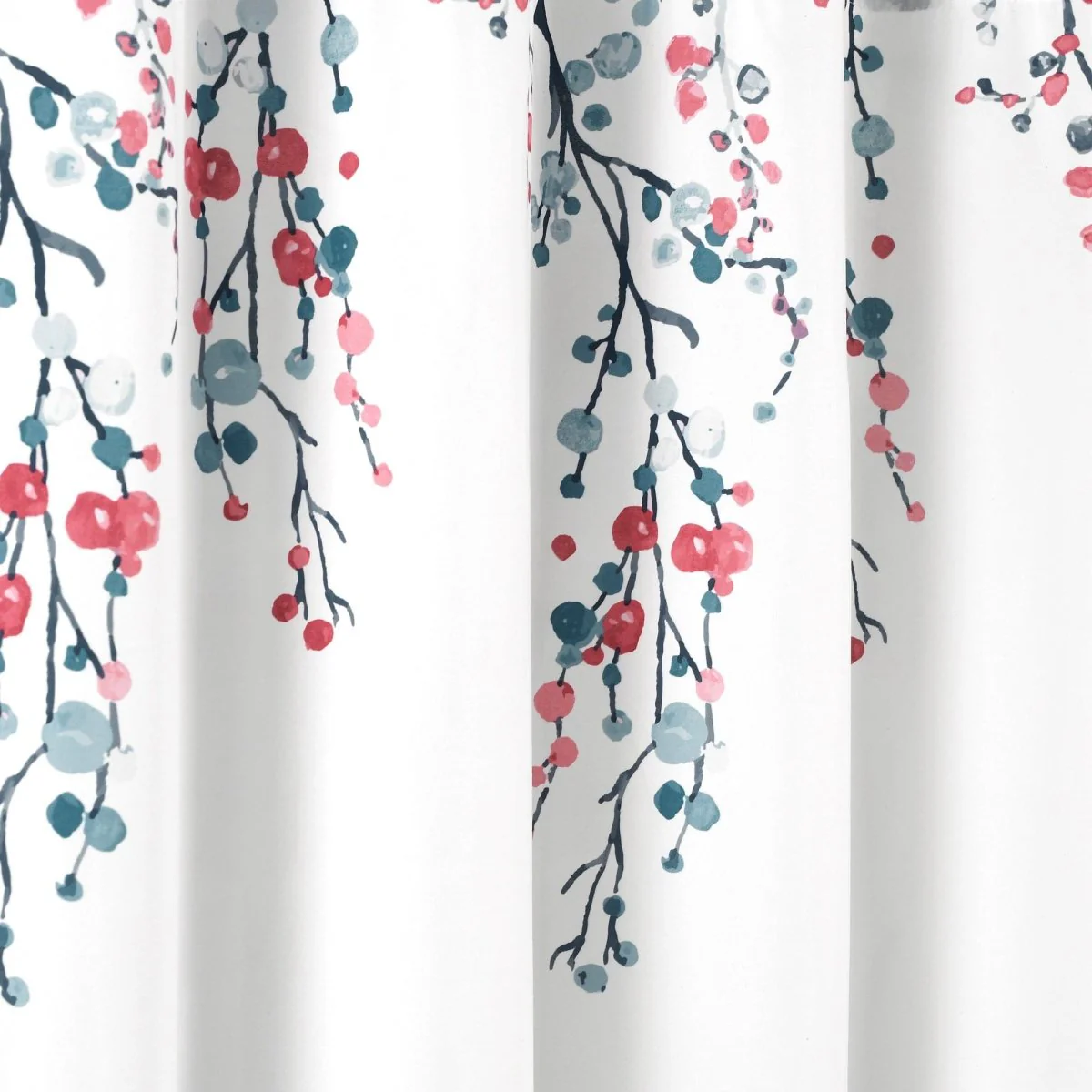 Mirabelle Watercolor Floral Shower Curtain - Image 4