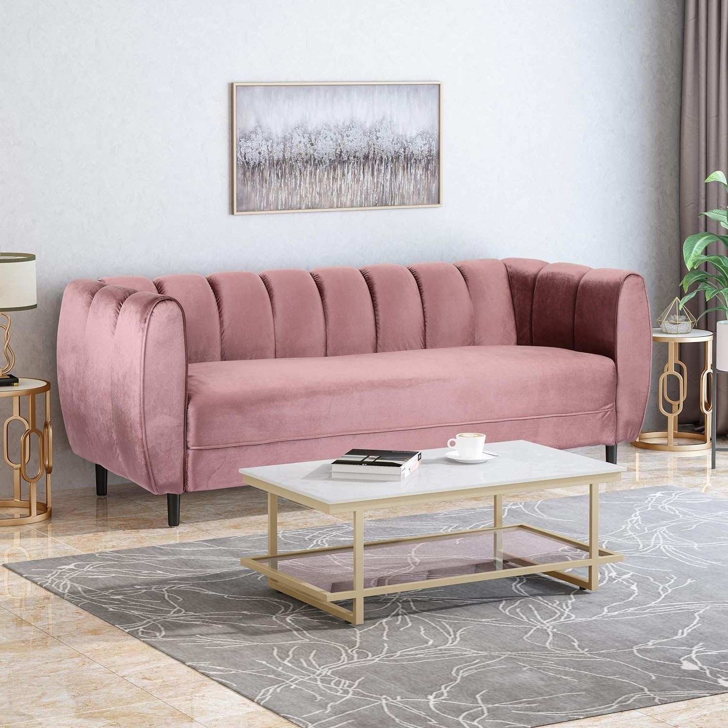 Miranda - Modern Glam 3 Seater Sofa - Image 10