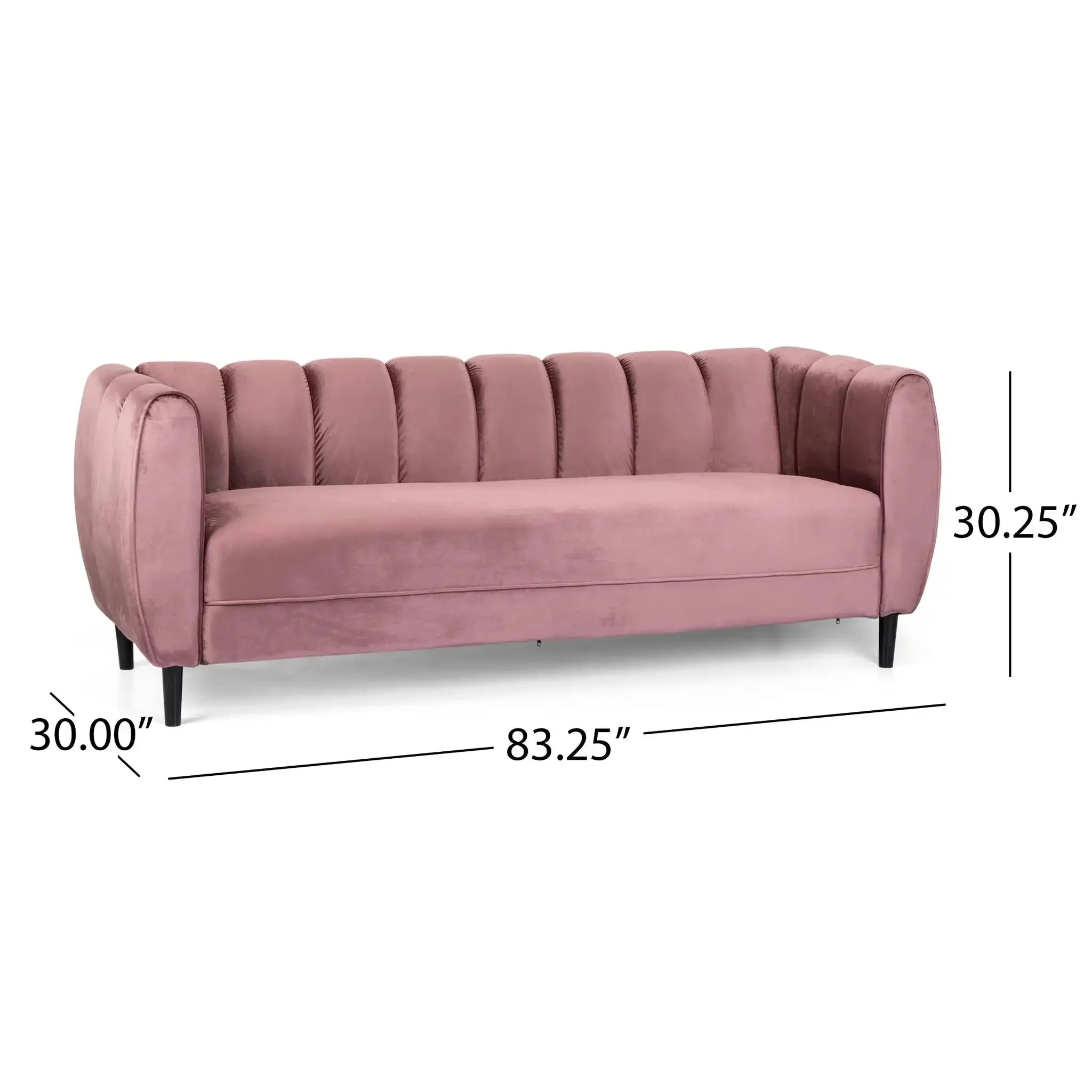 Miranda - Modern Glam 3 Seater Sofa - Image 4