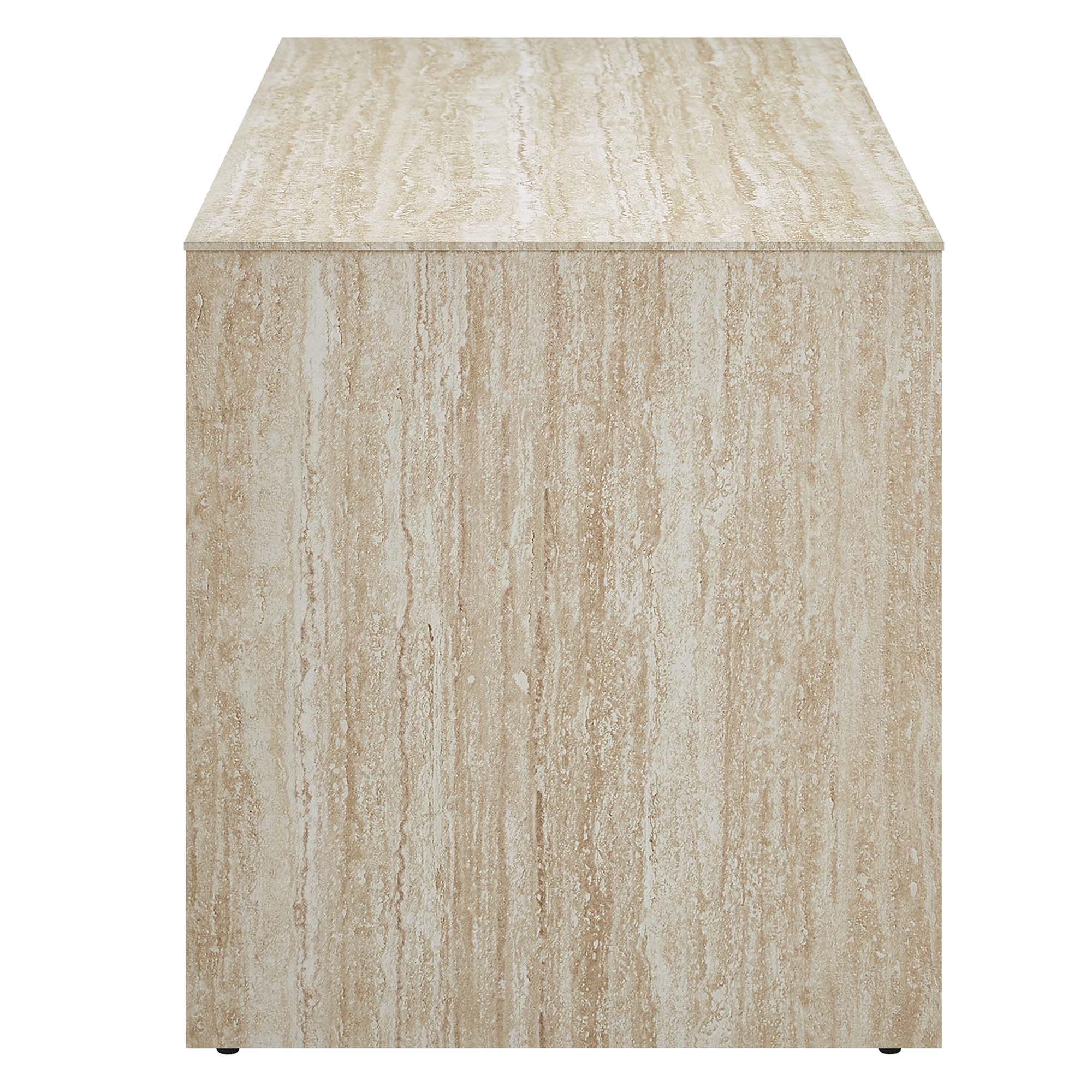 Mirella 53.5" Faux Travertine Indoor Bench by Modway - Image 5