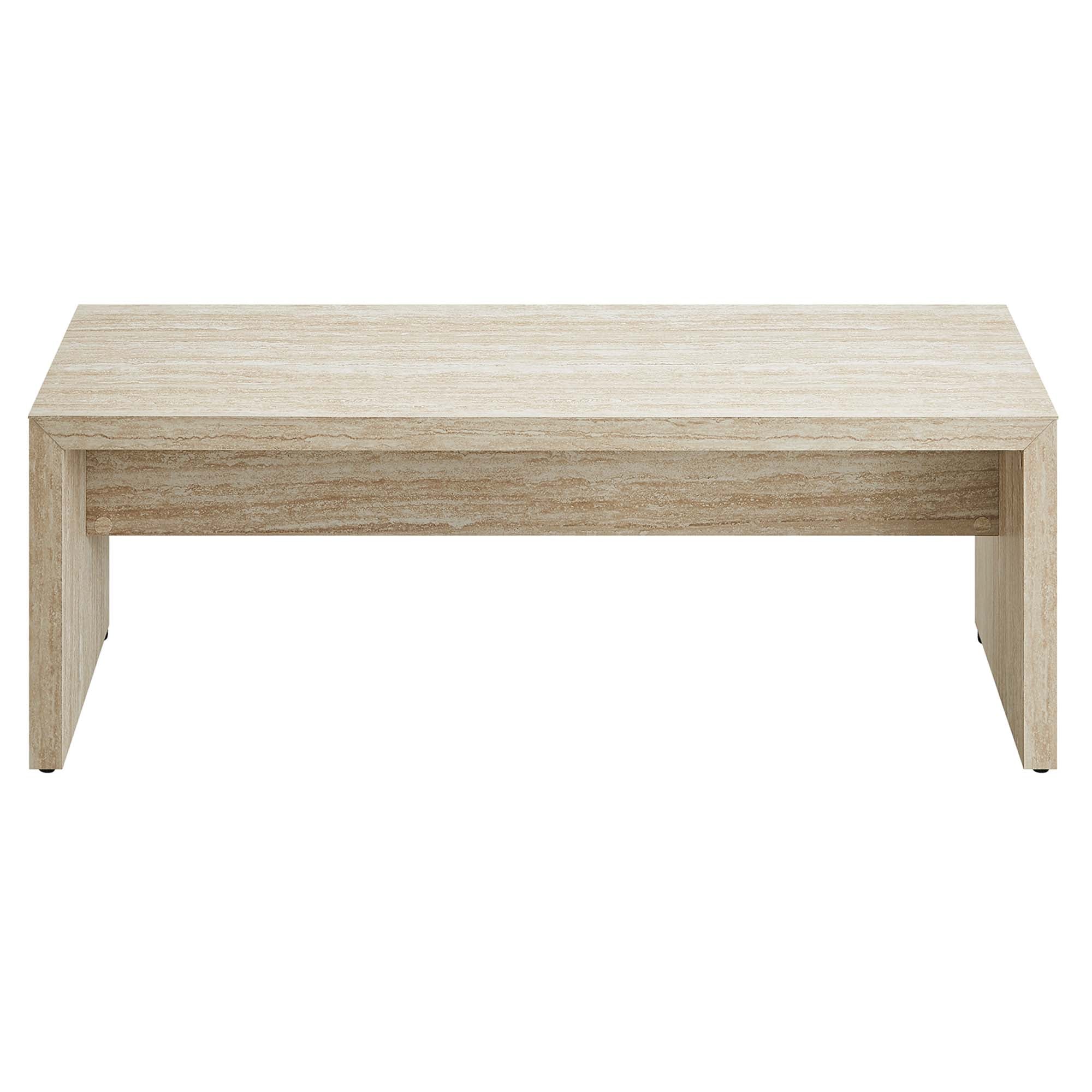 Mirella 53.5" Faux Travertine Indoor Bench by Modway - Image 6