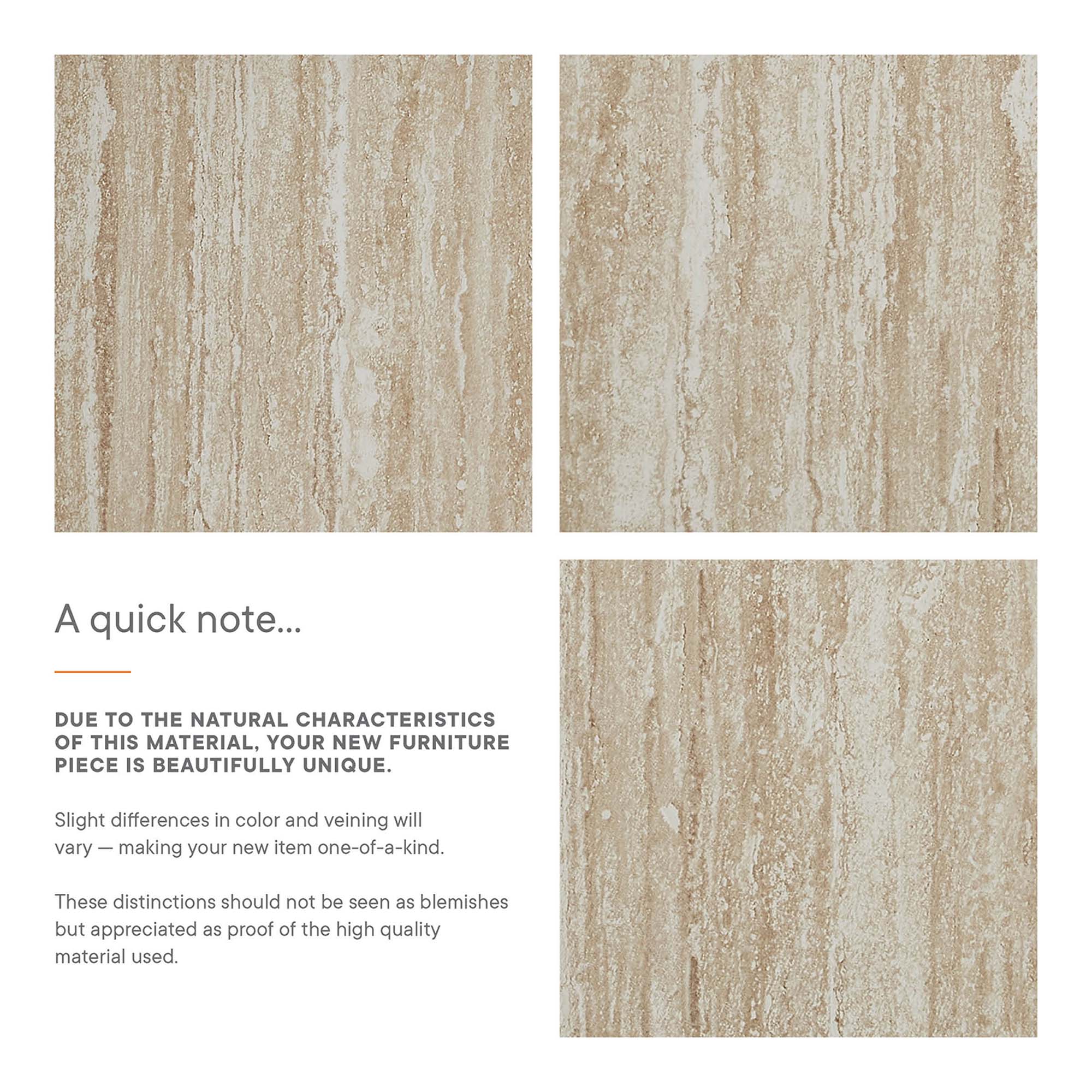 Mirella Faux Travertine Side Table by Modway - Image 2