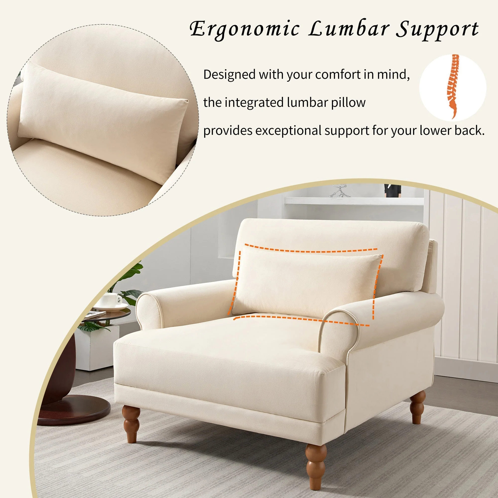 Mirod Elegant Accent Chair - Image 10