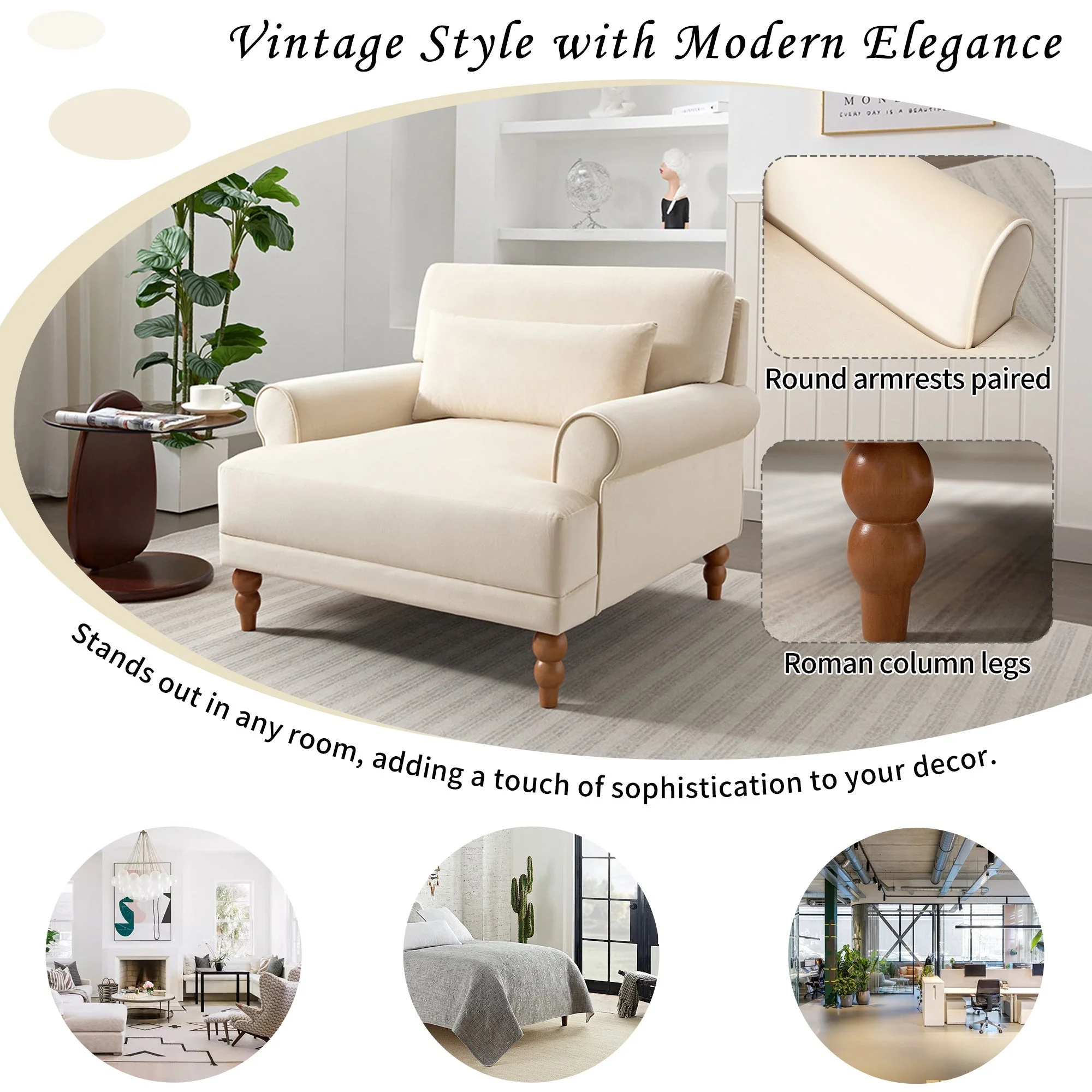 Mirod Elegant Accent Chair - Image 13