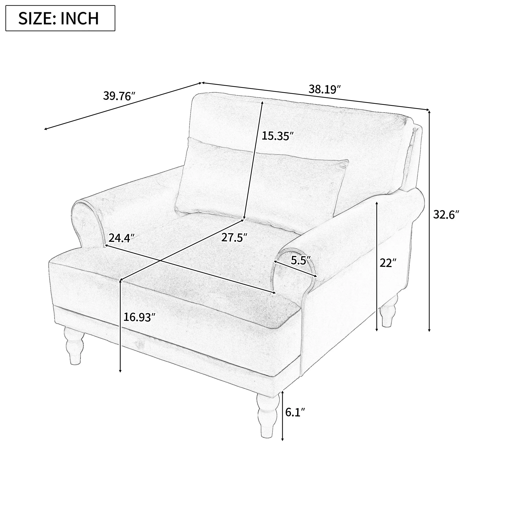 Mirod Elegant Accent Chair - Image 14