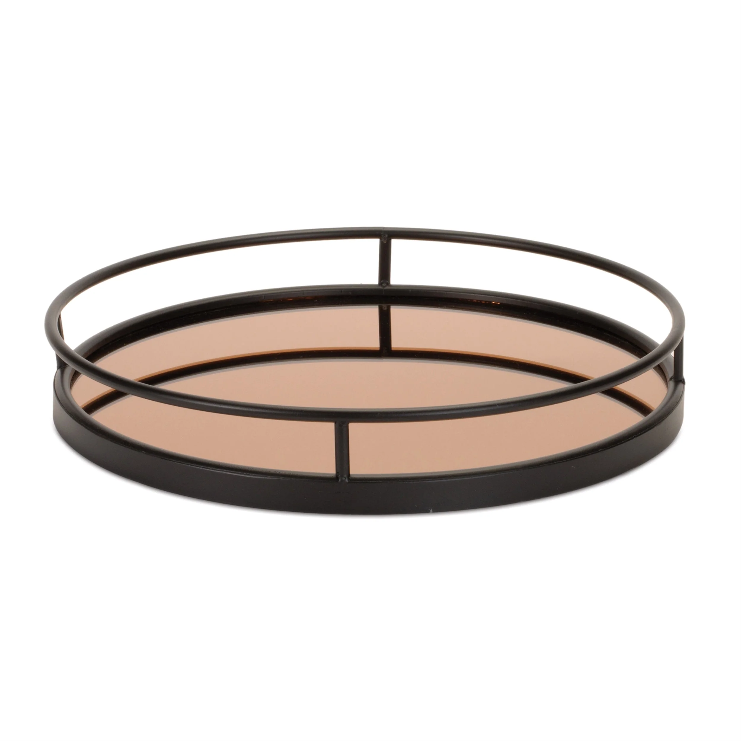 Mirror tray with modern metal frame (set of 2) - Image 2
