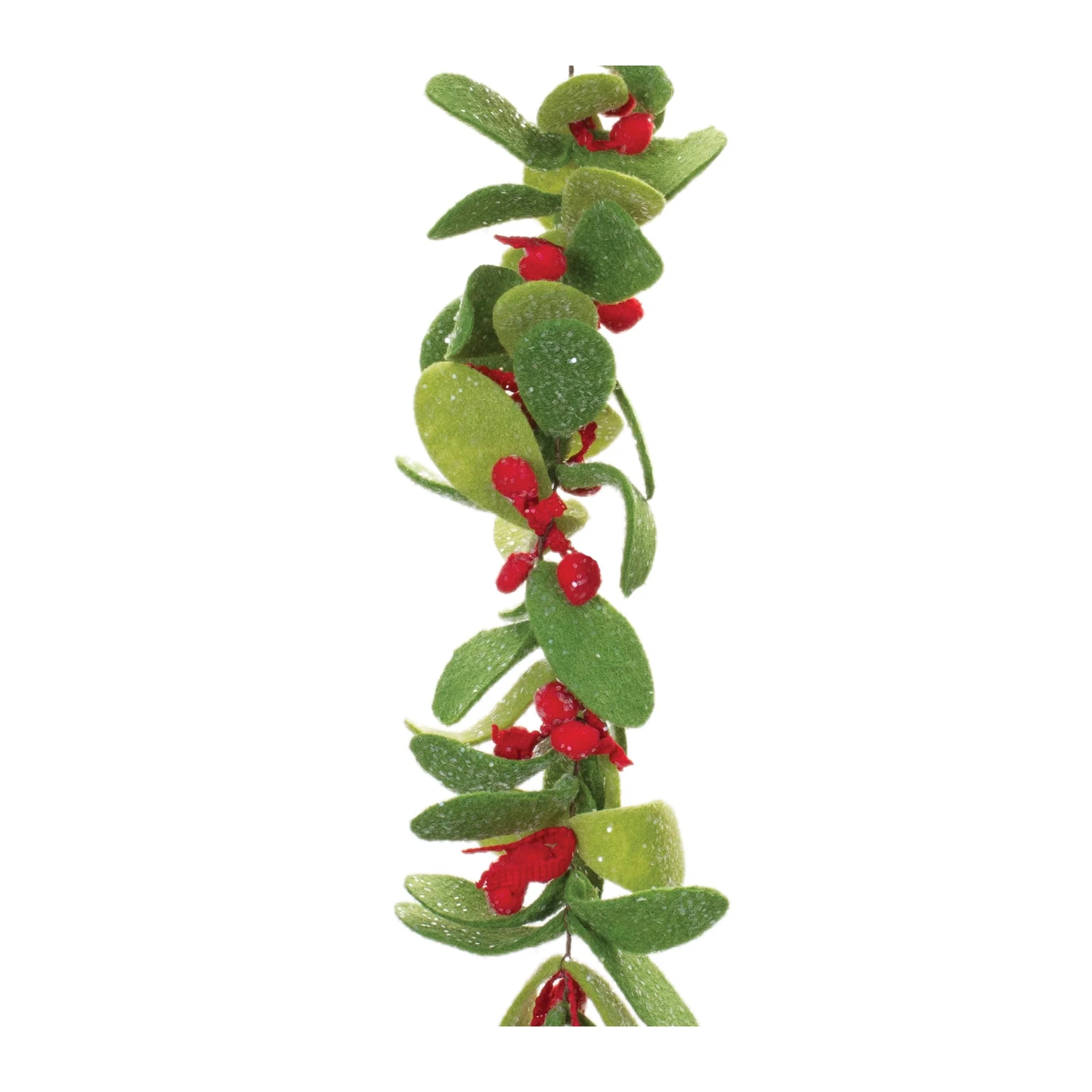 Fabric Mistletoe String Garland (Set of 2) - Image 2