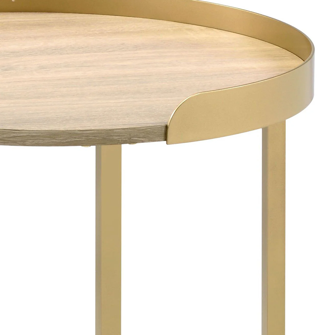 Mithea - End Table - Oak / Gold - Image 4