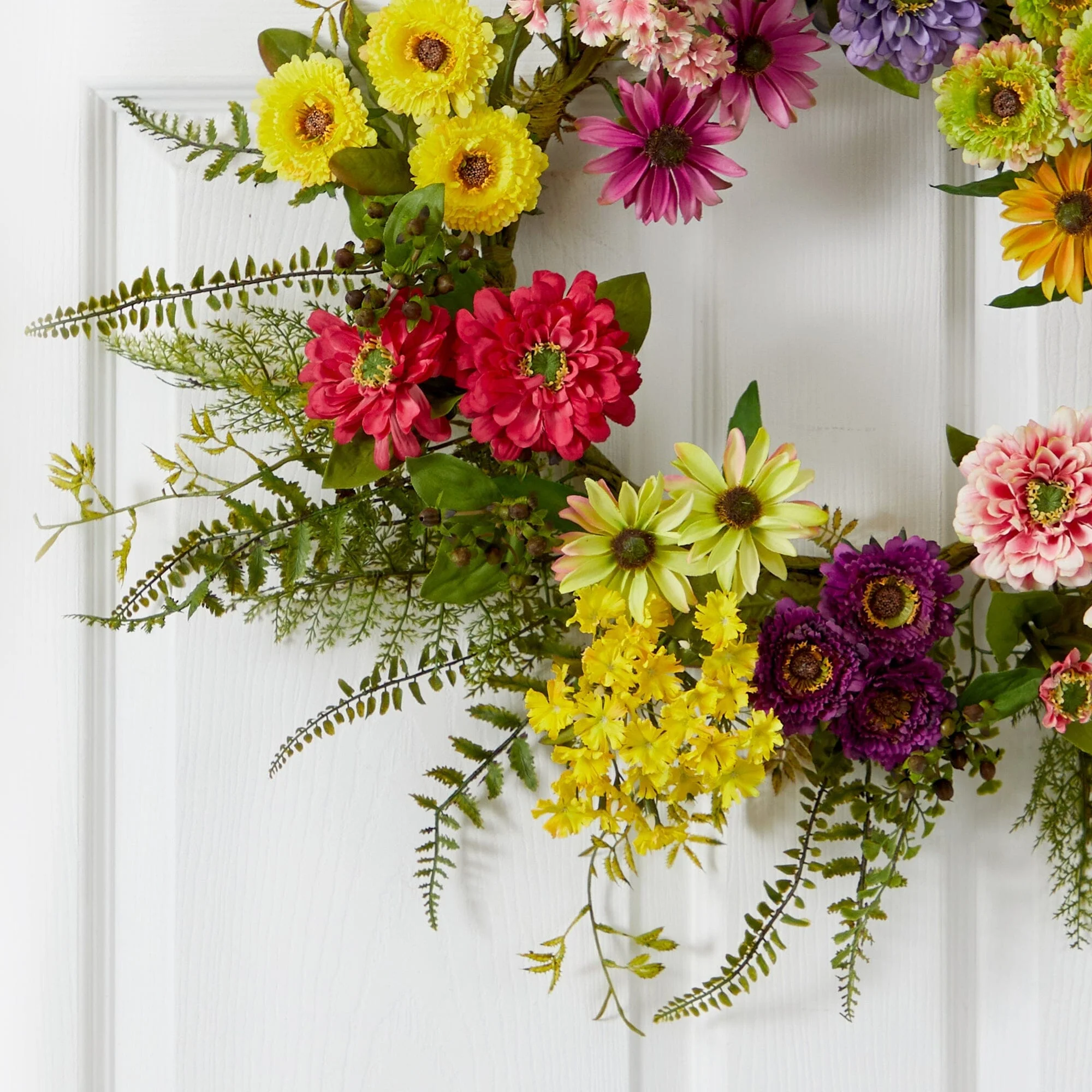 Mixed Flower Wreath - Image 2