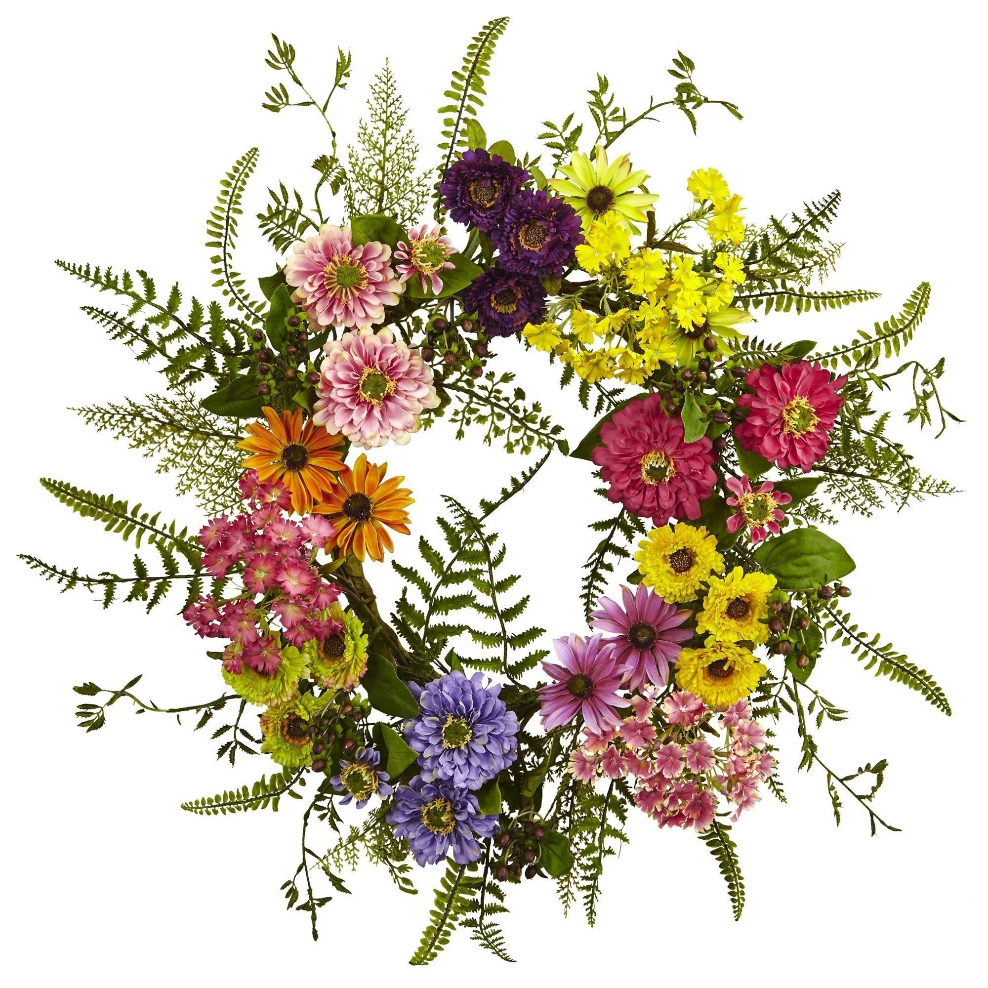 Mixed Flower Wreath - Image 4