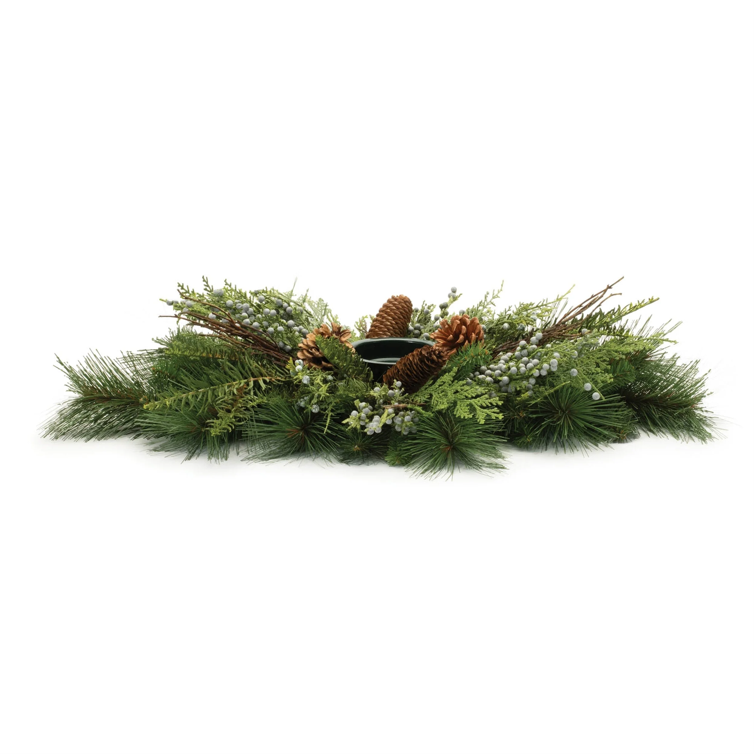 Mixed Pine Juniper Candle Holder 28"L - Image 2