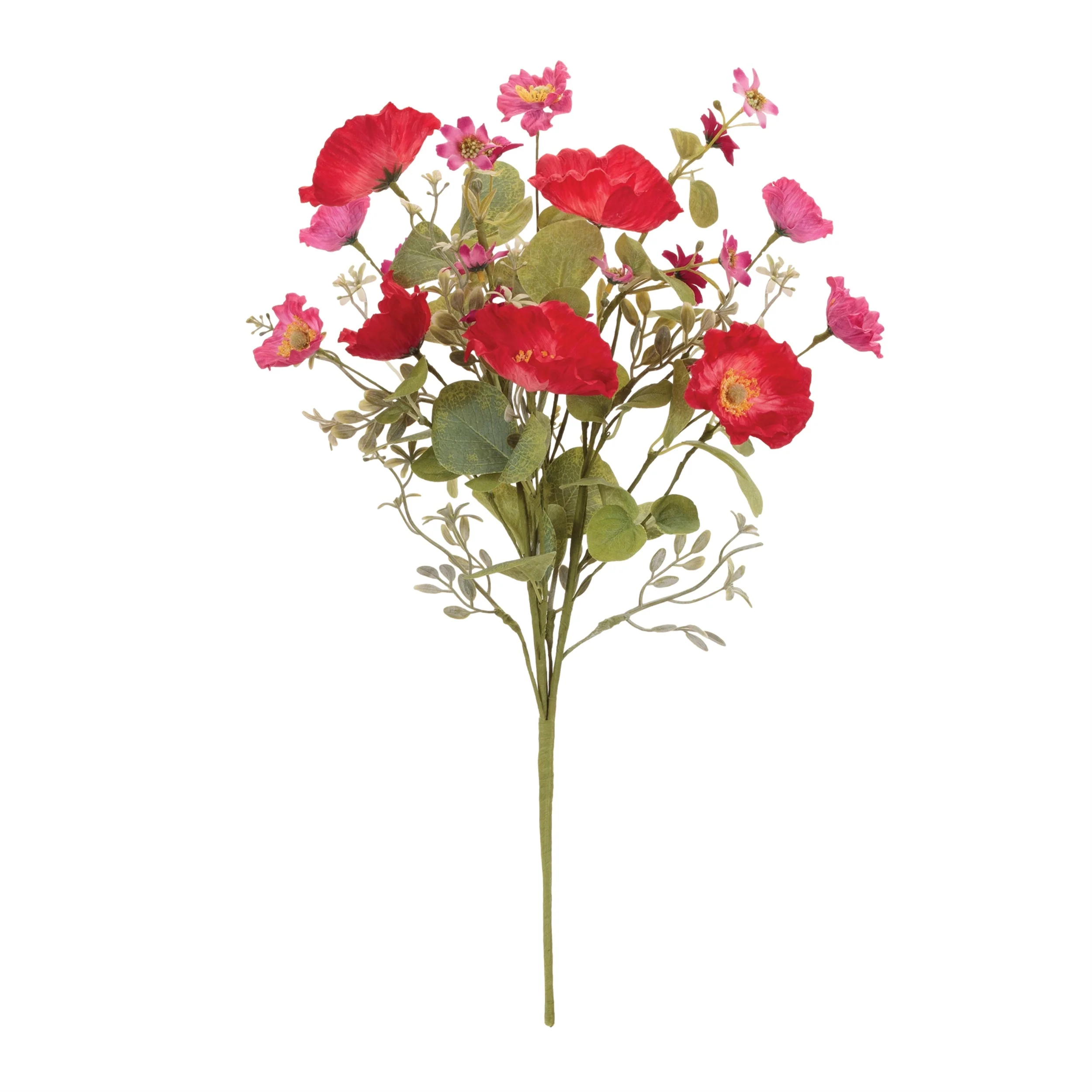 Mixed Poppy Floral Bush (Set of 4) - Image 2