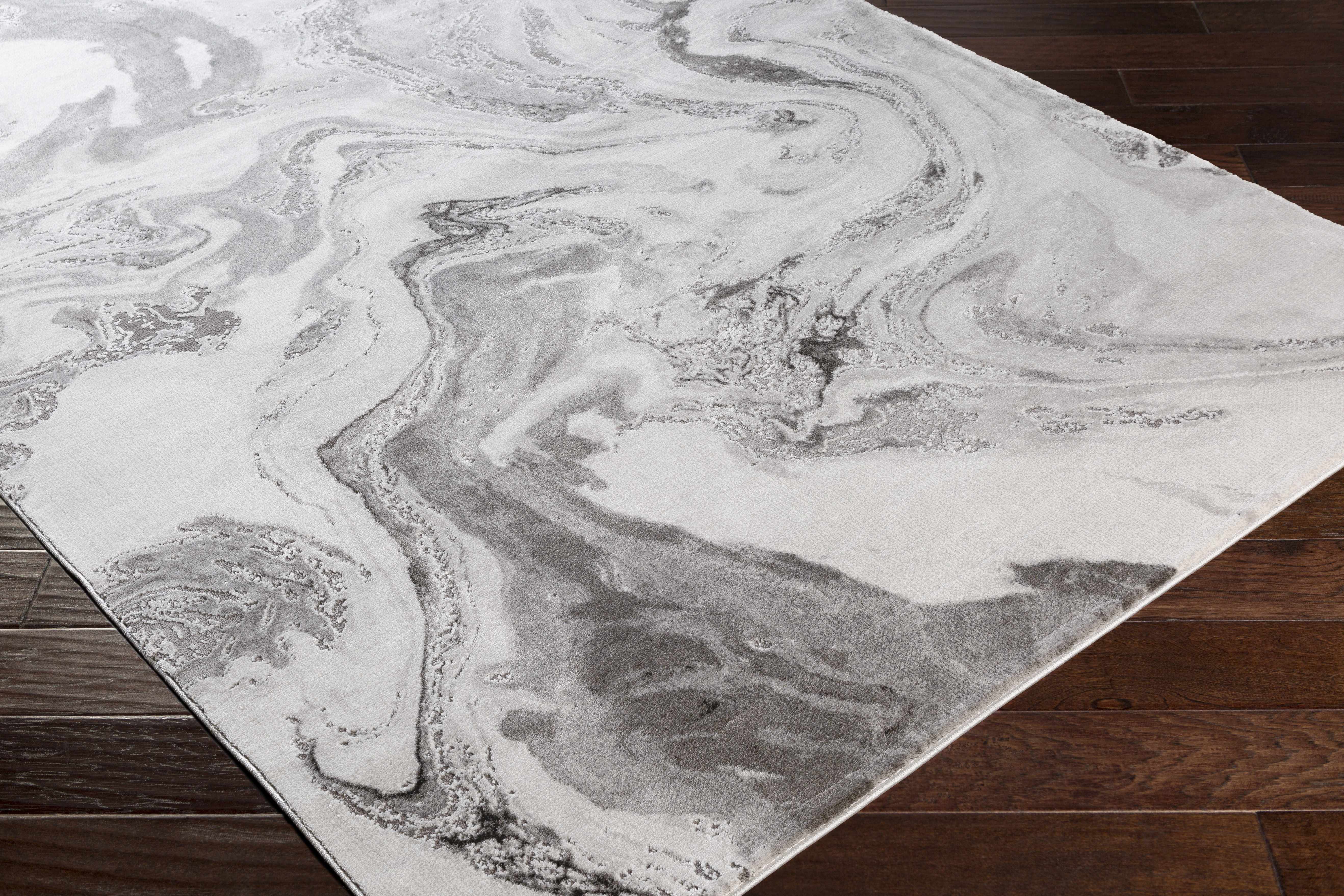 Moana Charcoal Marble Rug - Image 8