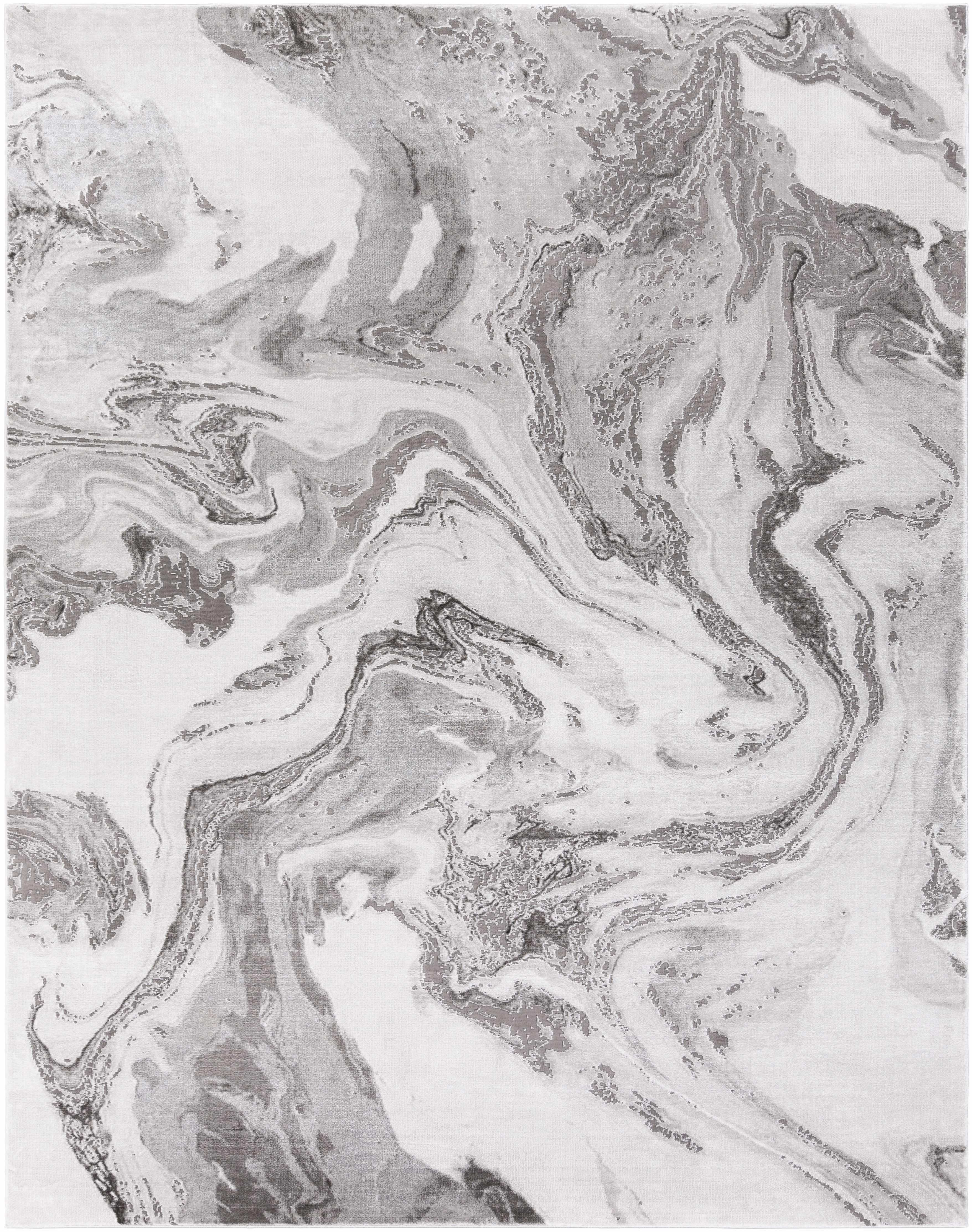 Moana Charcoal Marble Rug - Image 9