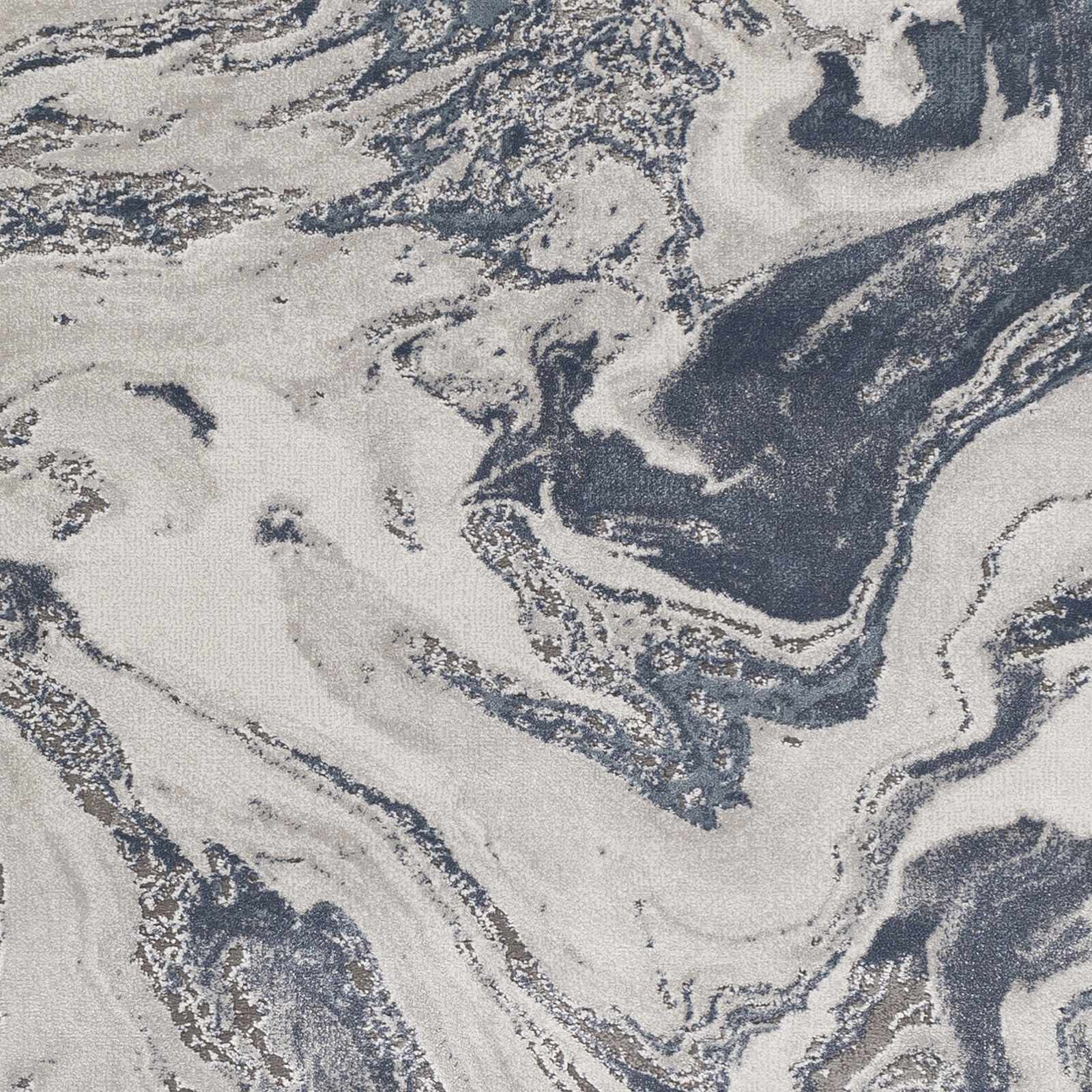 Moana Denim Blue Marble Area Rug - Image 4