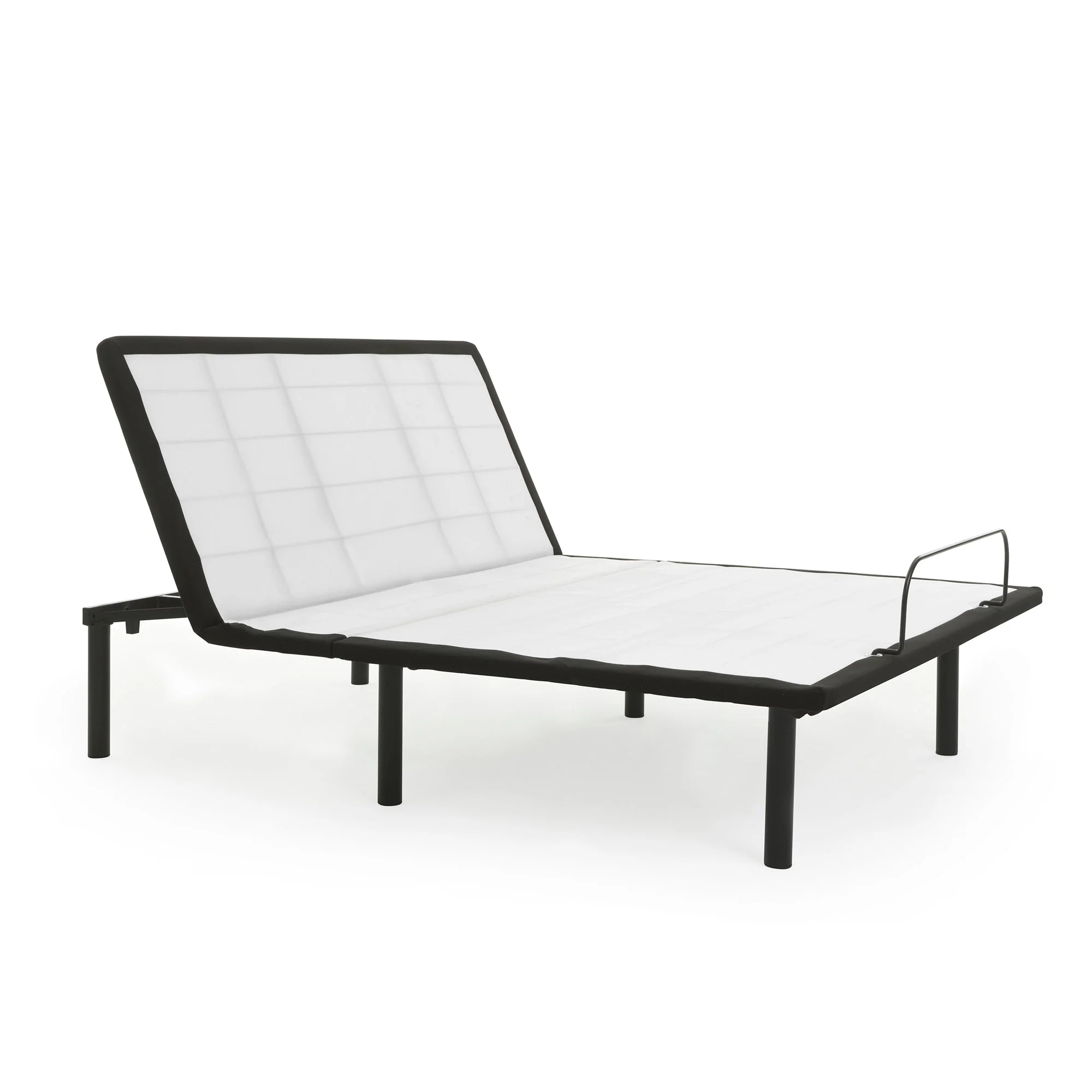 Model H Adjustable Base Full Size Metal Bed Frame Grey - Image 3