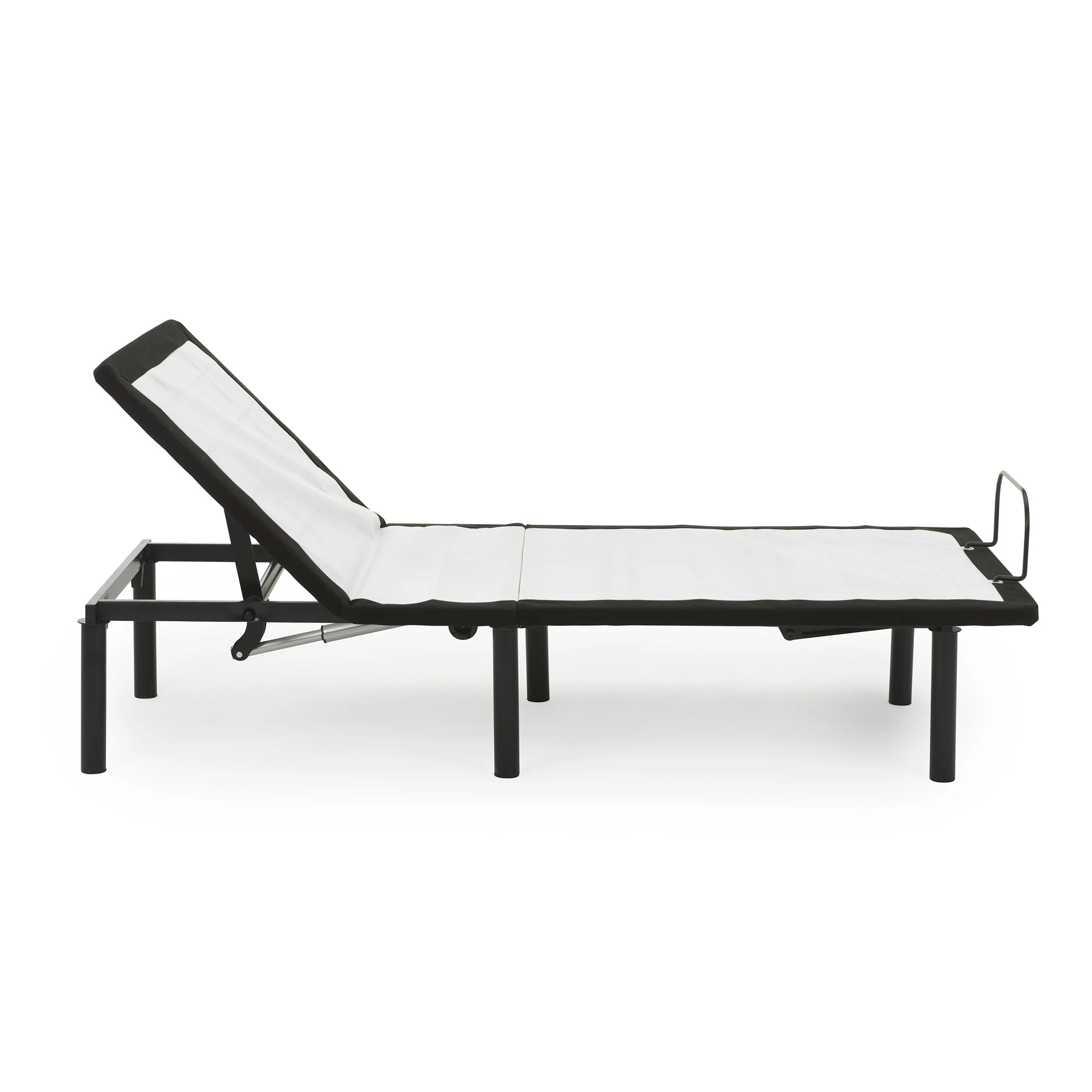 Model H Adjustable Base Full Size Metal Bed Frame Grey - Image 4