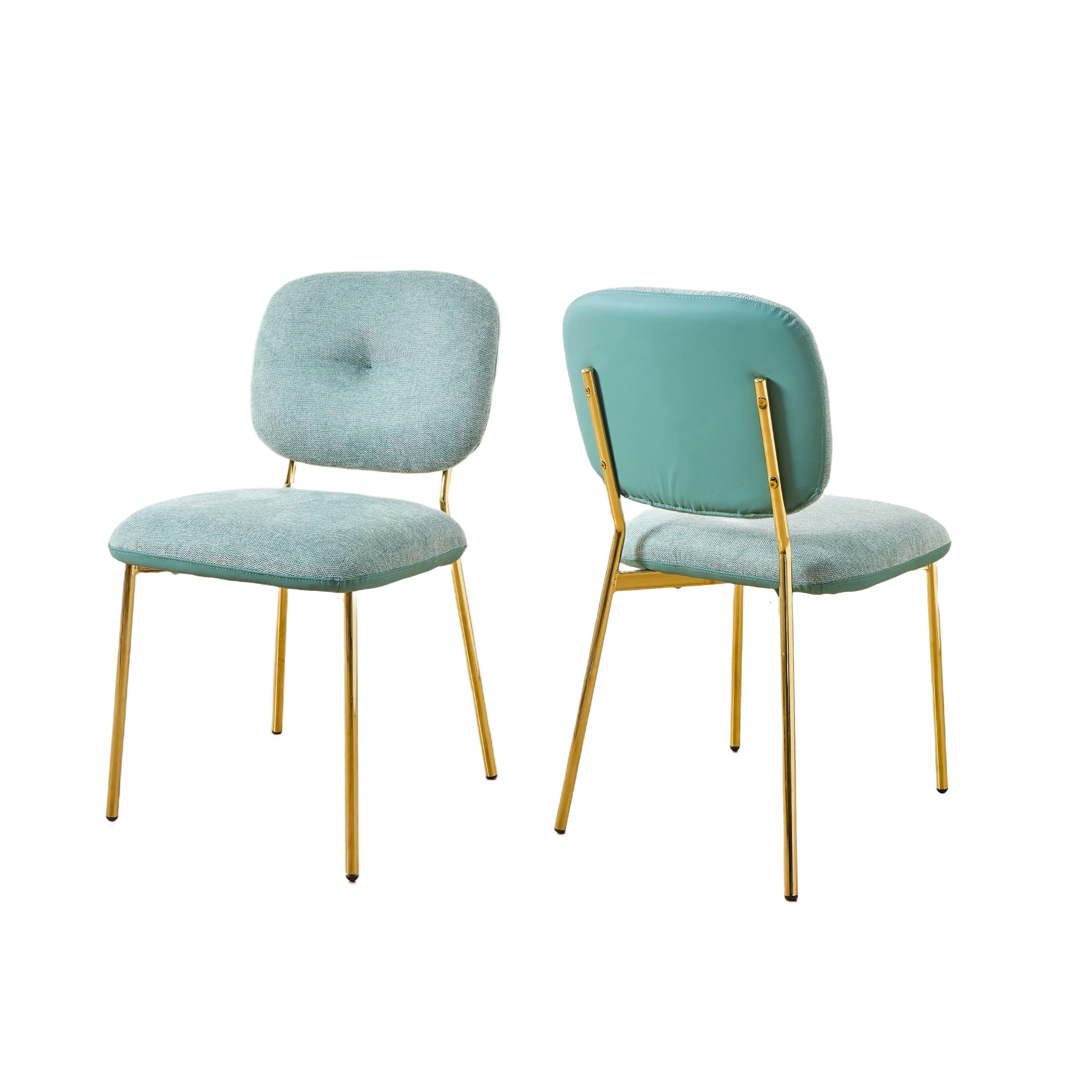 Modern 4-Person Dining Set with Bamboo & MDF Table and Fabric Chairs - Image 10