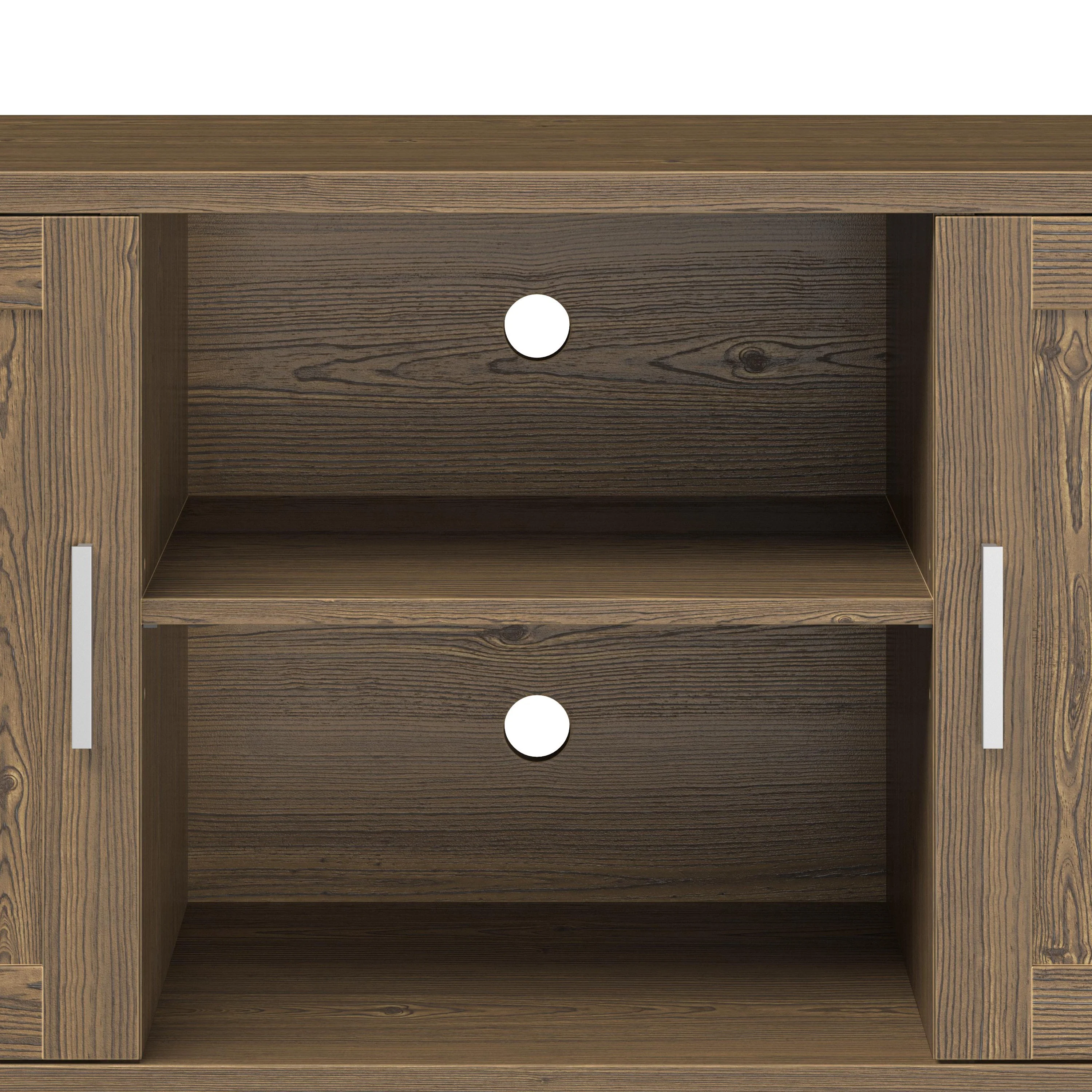 Modern 60 Inch TV Stand in Classic Walnut Finish - Image 8