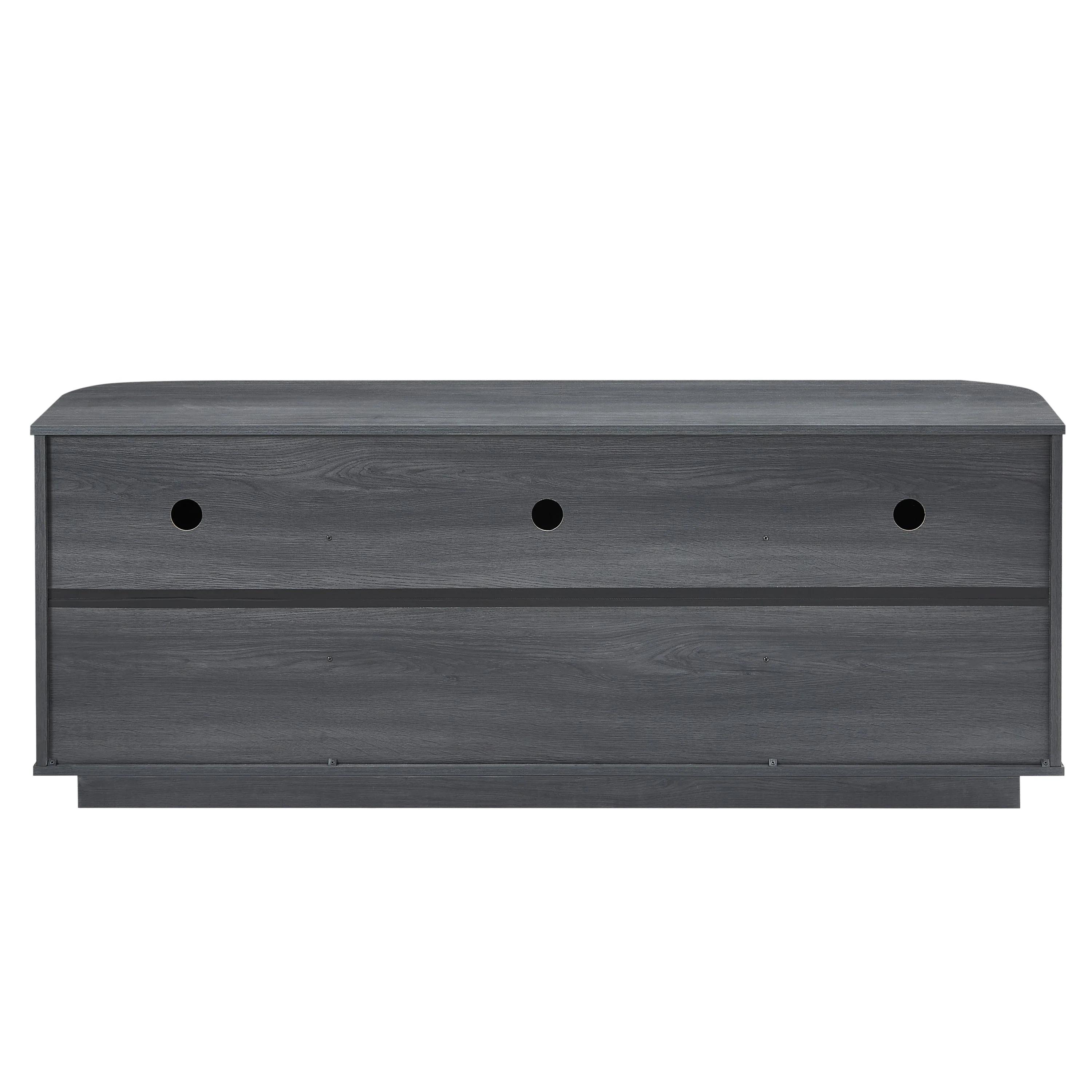 Modern 64-Inch Wavy TV Cabinet with LED Lights - Image 9