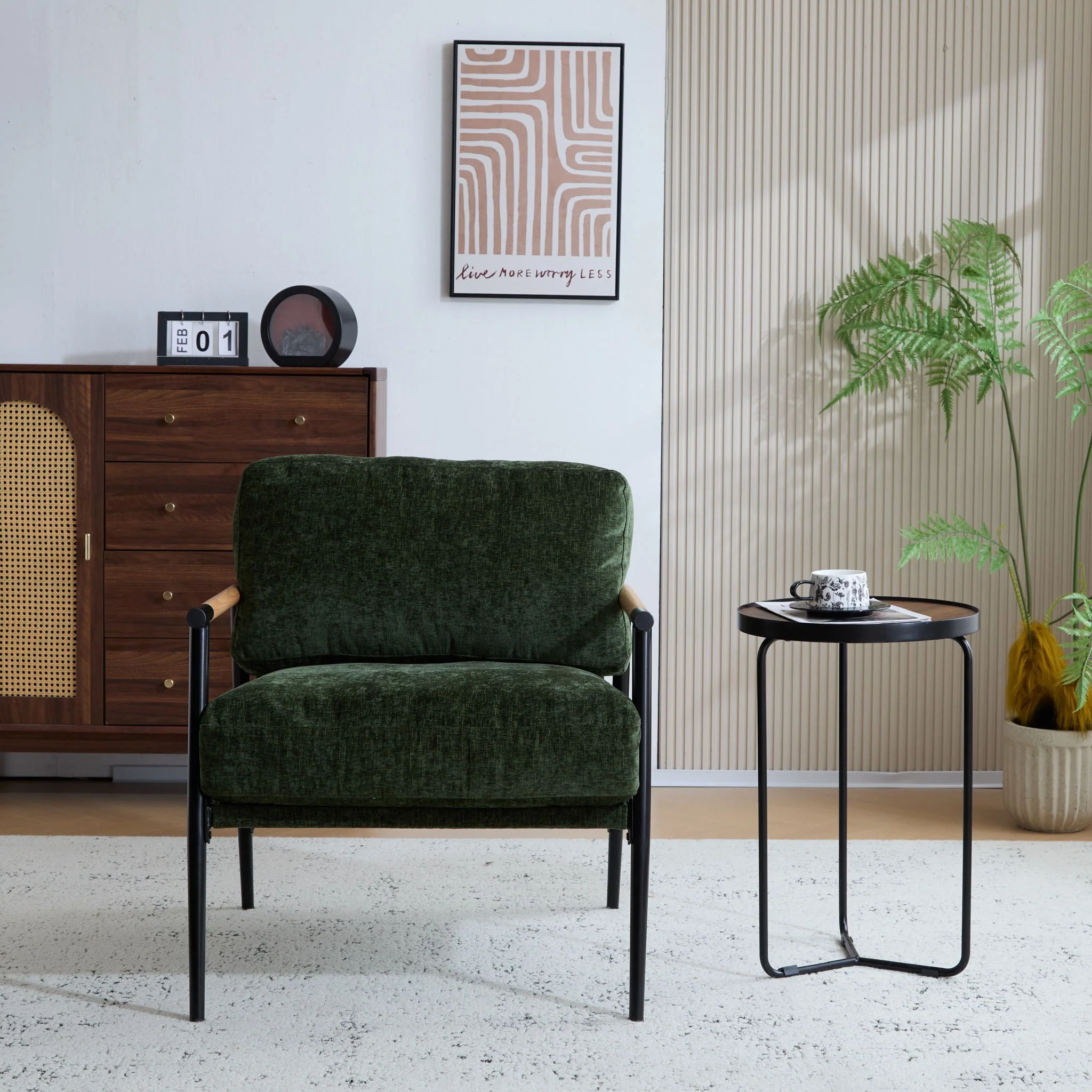 Modern Accent Chair With Cushions, Cozy Seating - Image 16